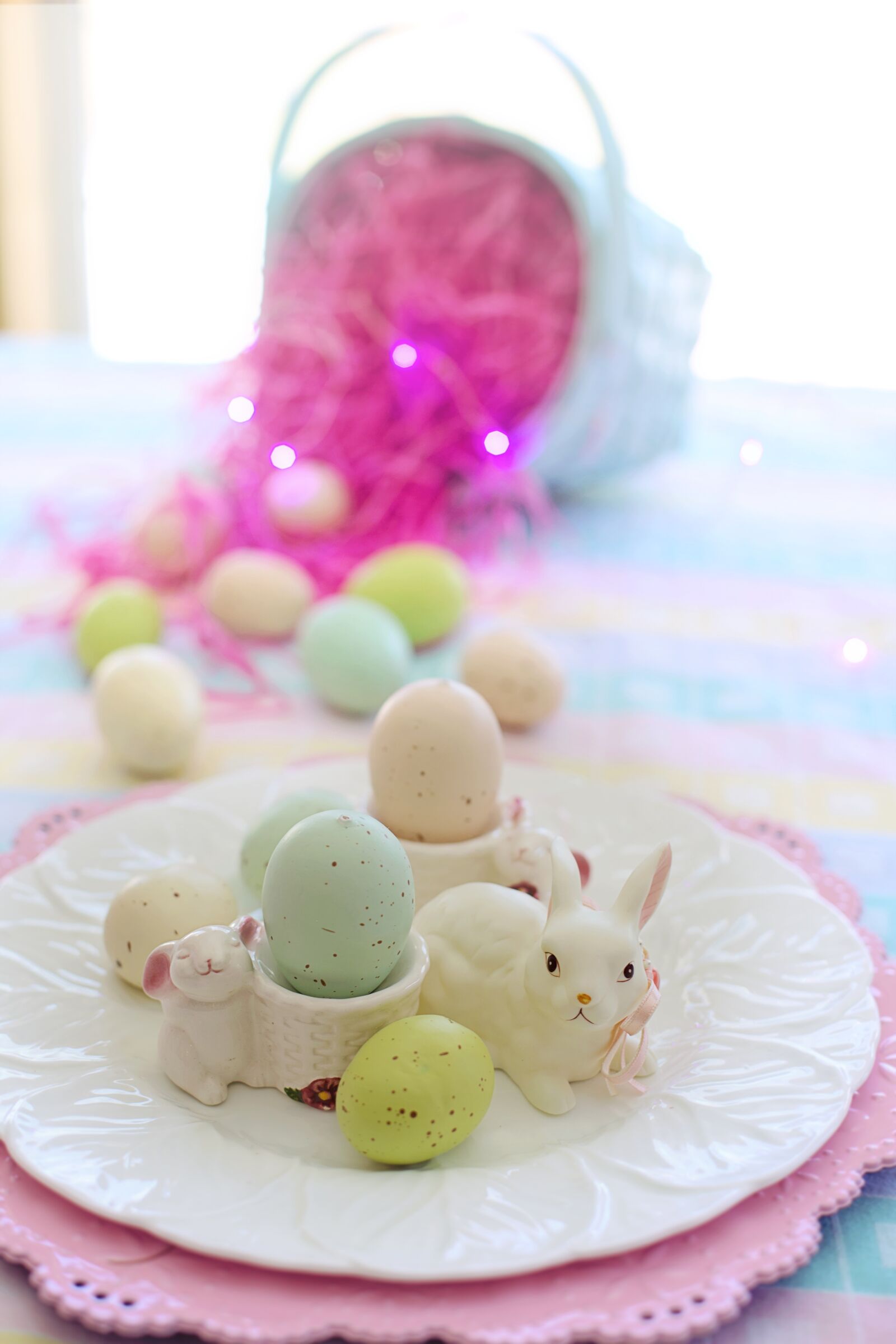 Canon EF 50mm F1.4 USM sample photo. Easter, eggs, bunny photography
