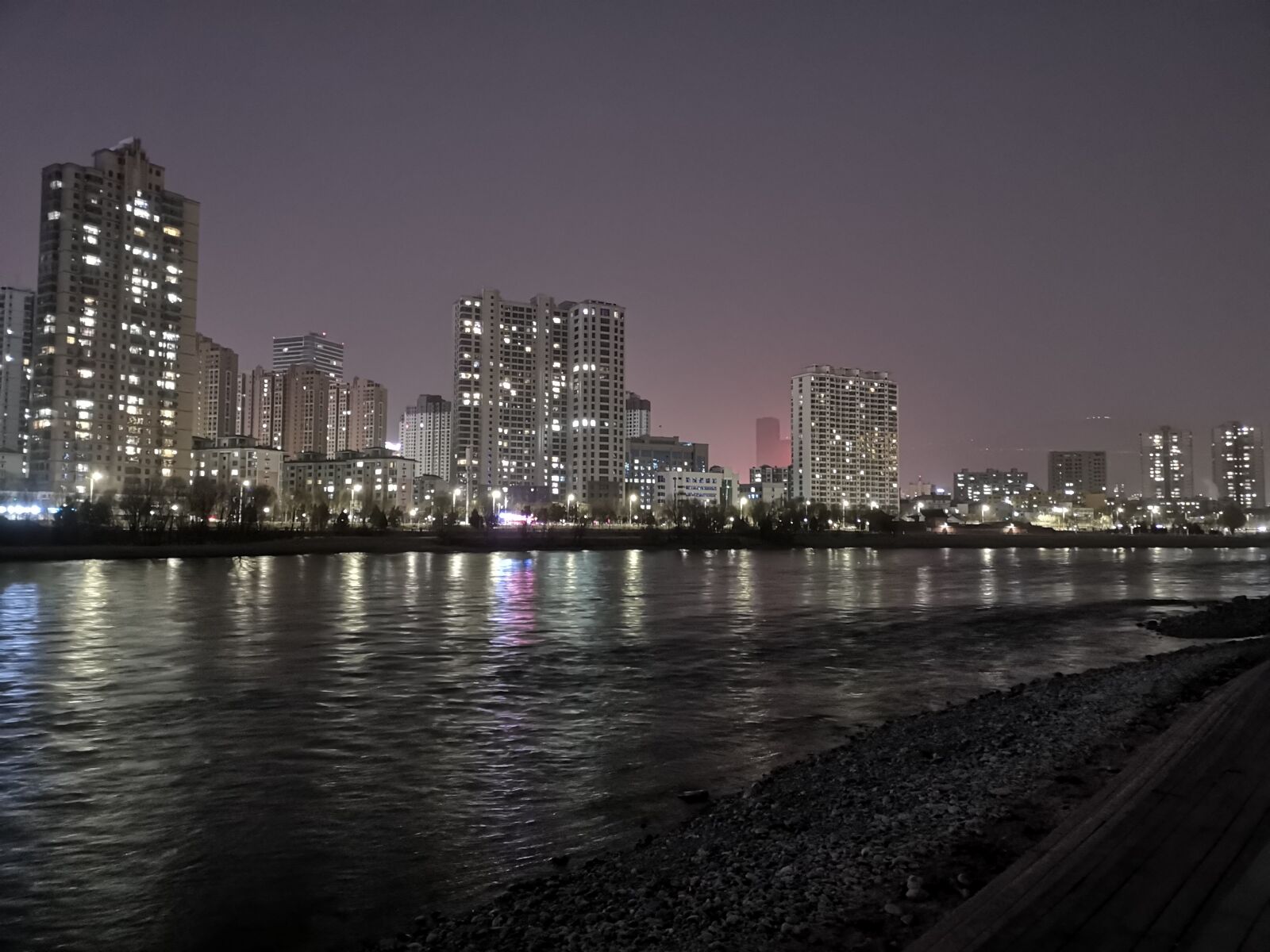 HUAWEI P20 Pro sample photo. River, night, reflection photography