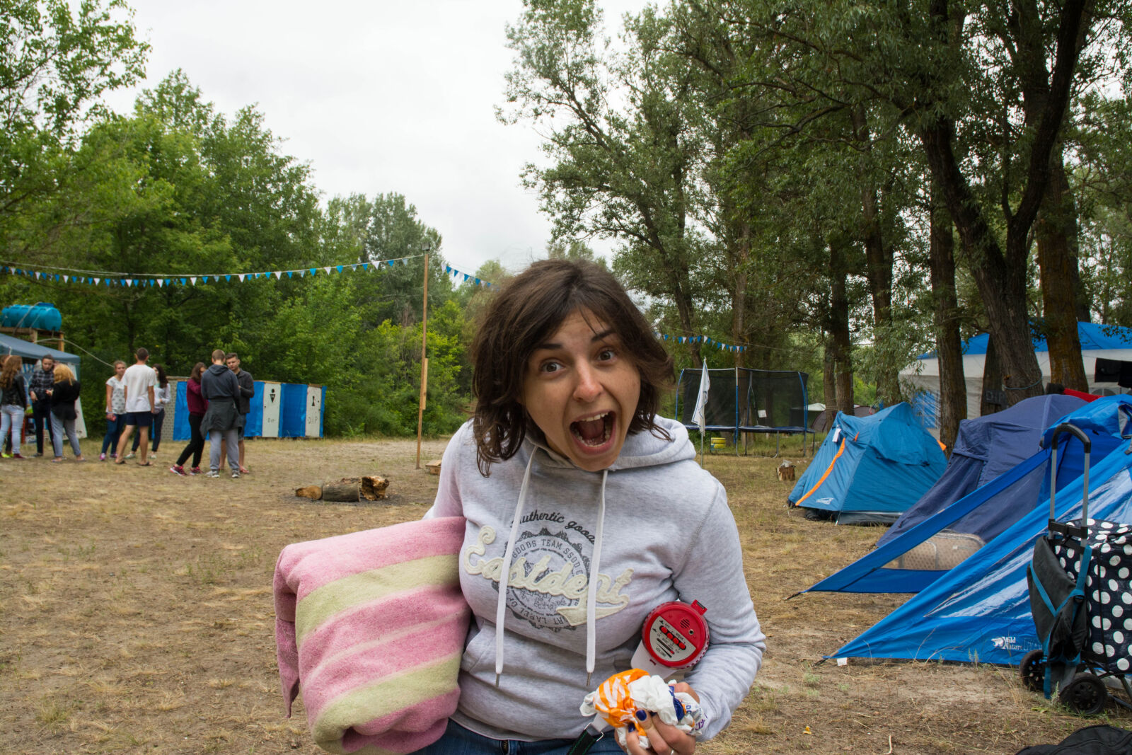 Nikon D7100 sample photo. Camp, dip, forest, pine photography