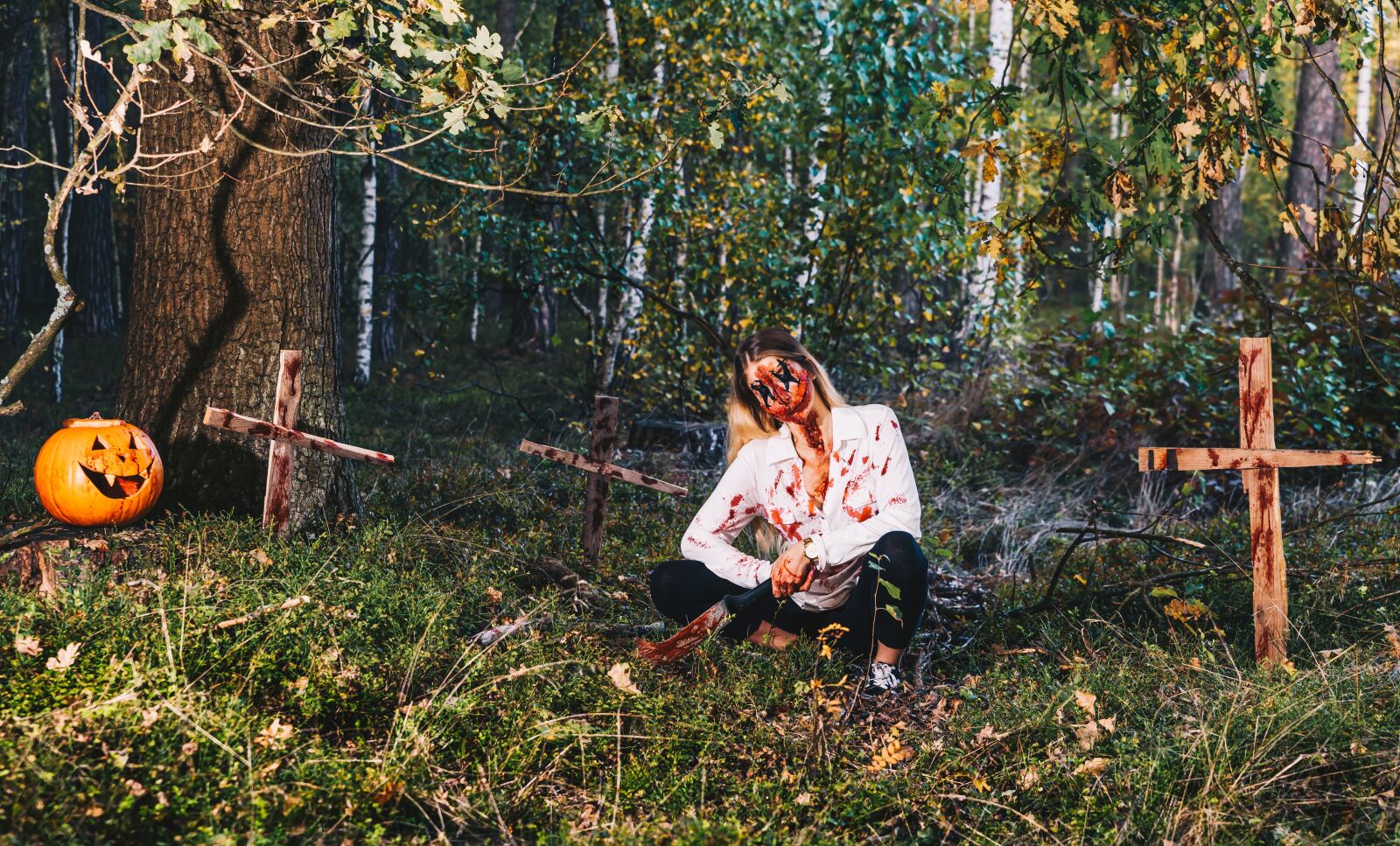 Nikon D810 sample photo. Tree, halloween, forest photography