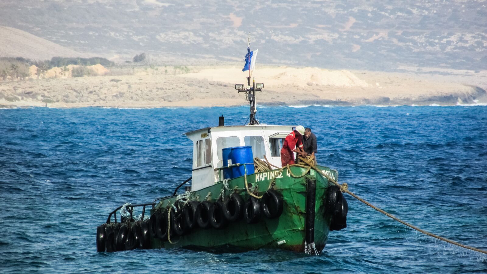 Canon PowerShot SX400 IS sample photo. Towboat, sea, tugboat photography