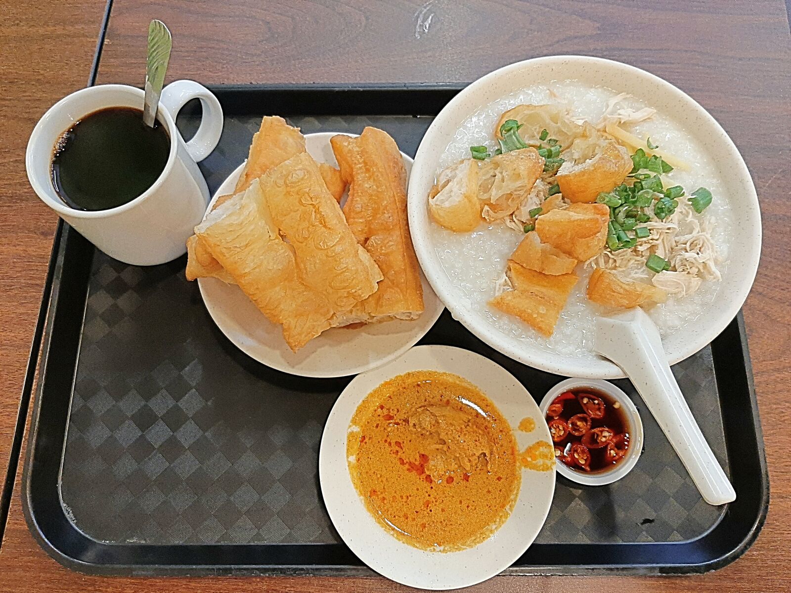 Samsung Galaxy A50 sample photo. Porridge, coffee, local food photography