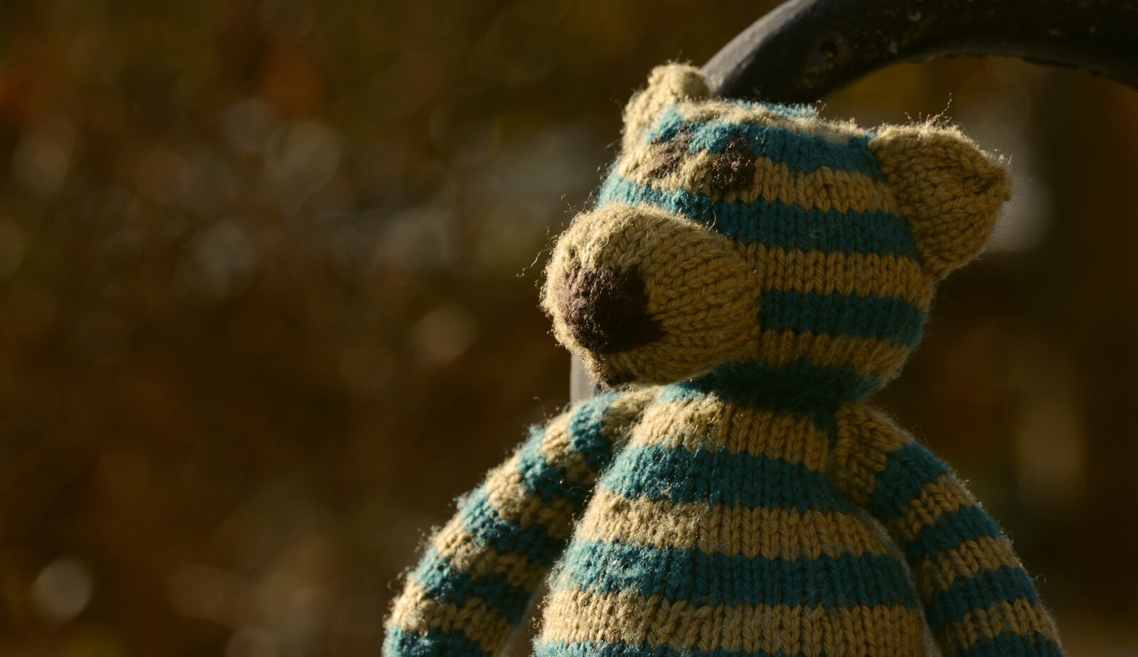 Nikon D5200 sample photo. Teddy, teddy bear, knitted photography