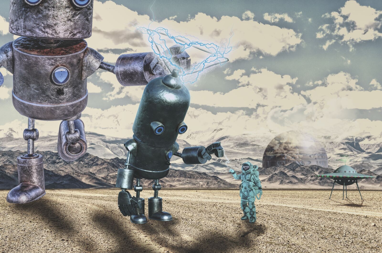 Nikon D5100 sample photo. Robot, retro, astronaut photography