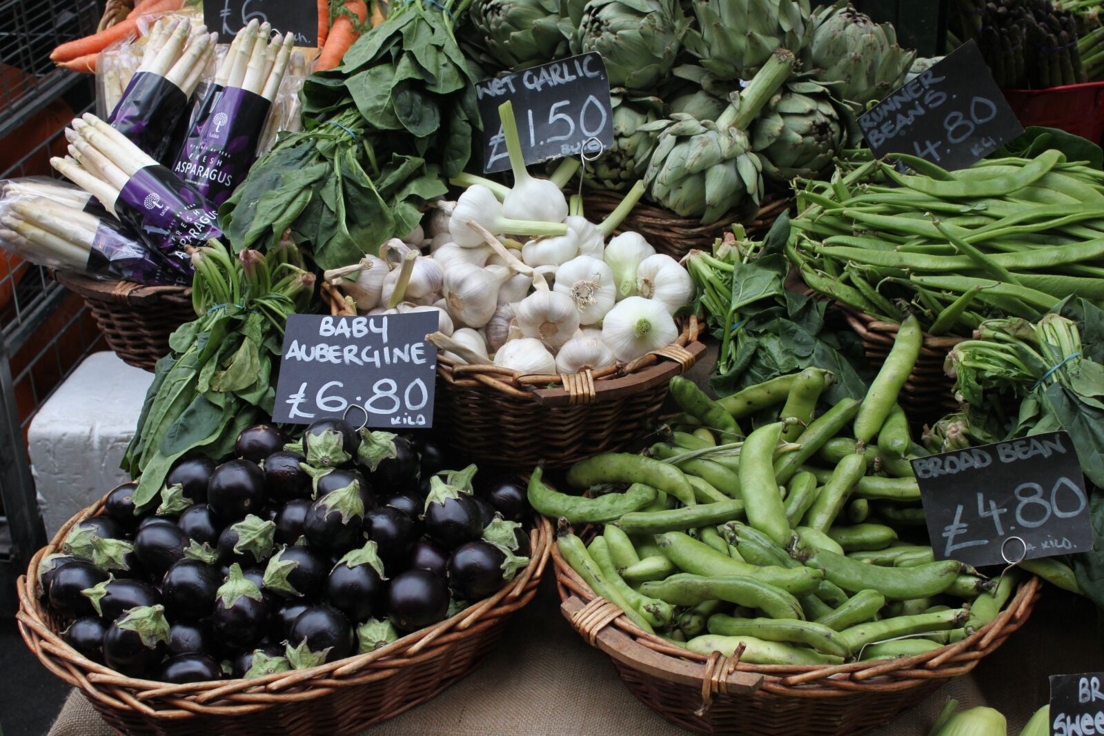 Canon EOS 500D (EOS Rebel T1i / EOS Kiss X3) sample photo. Market, london, vegetables photography