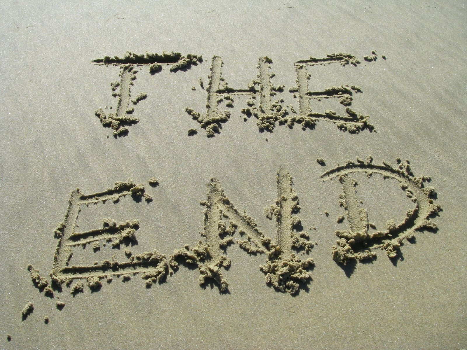 Pentax OPTIO W30 sample photo. The end, sand, end photography