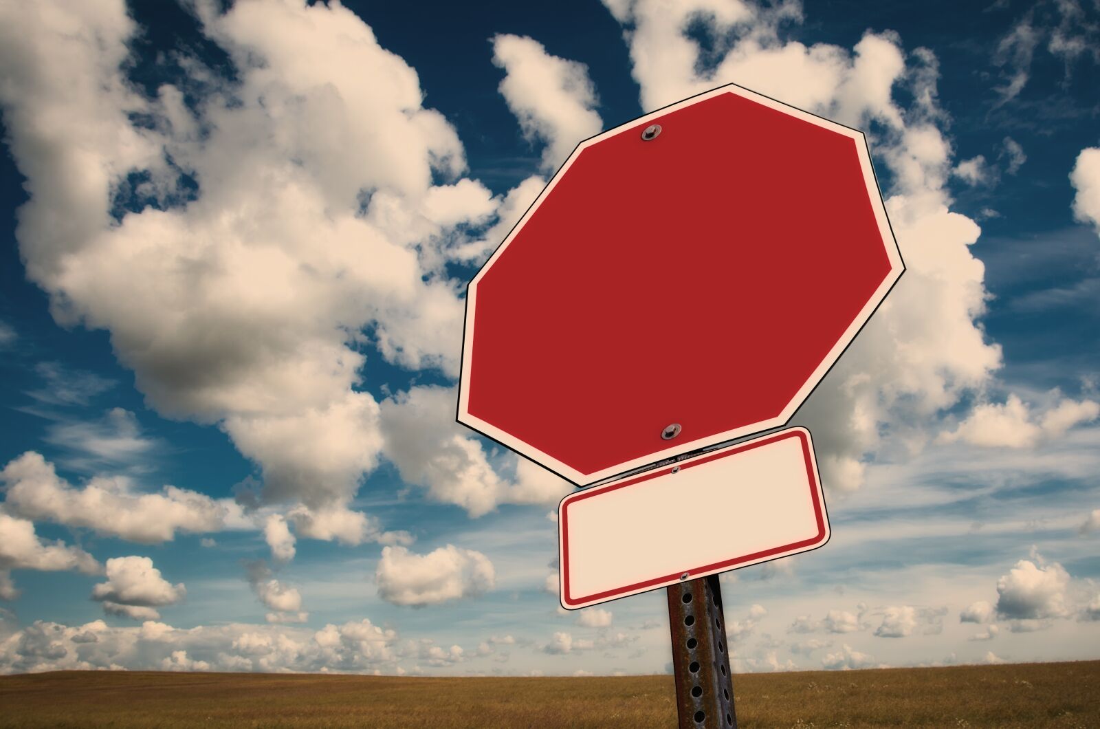 Nikon D5100 sample photo. Stop, stop sign, clouds photography