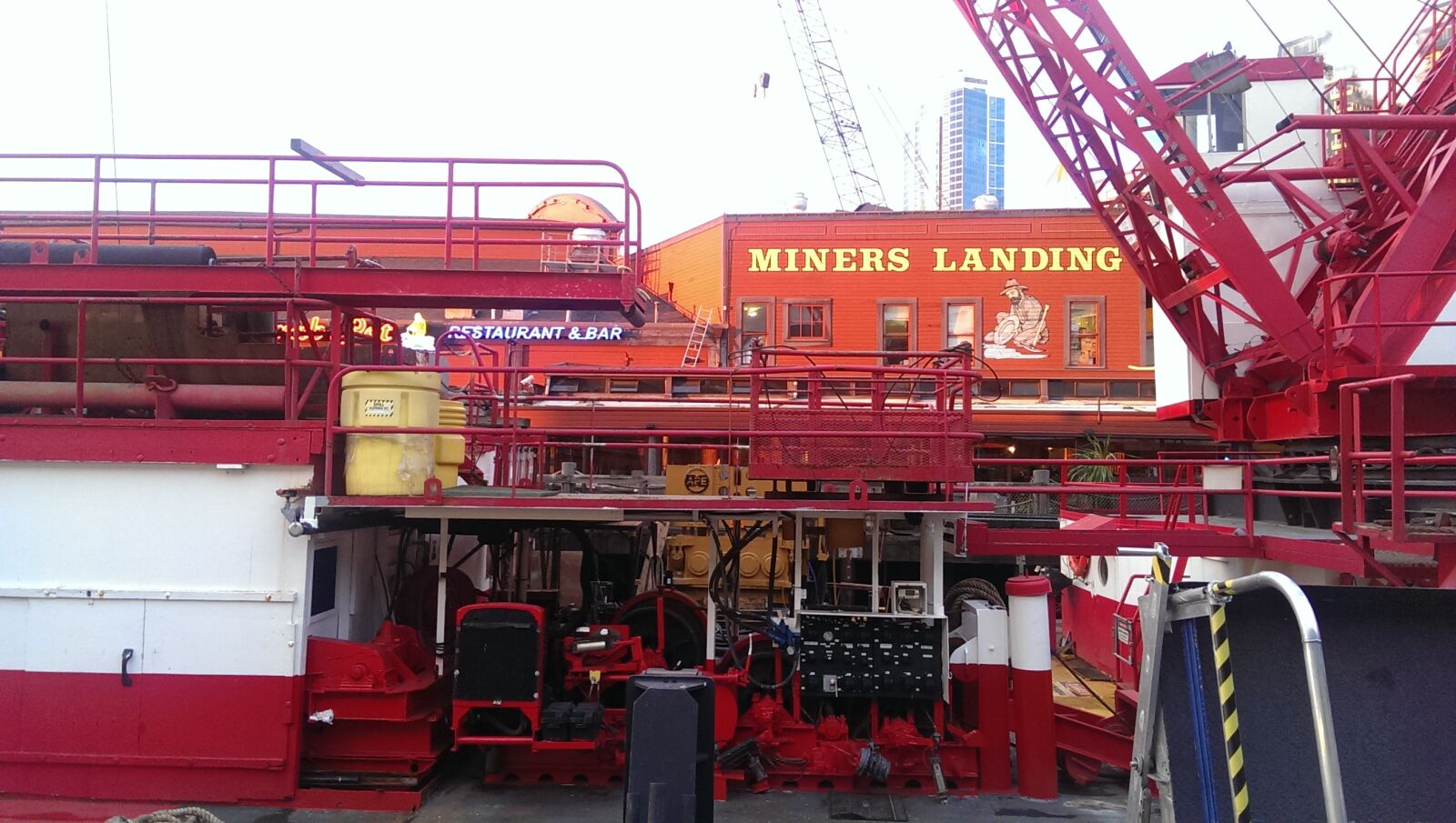 HTC ONE sample photo. Miners, landing, seattle, ship photography