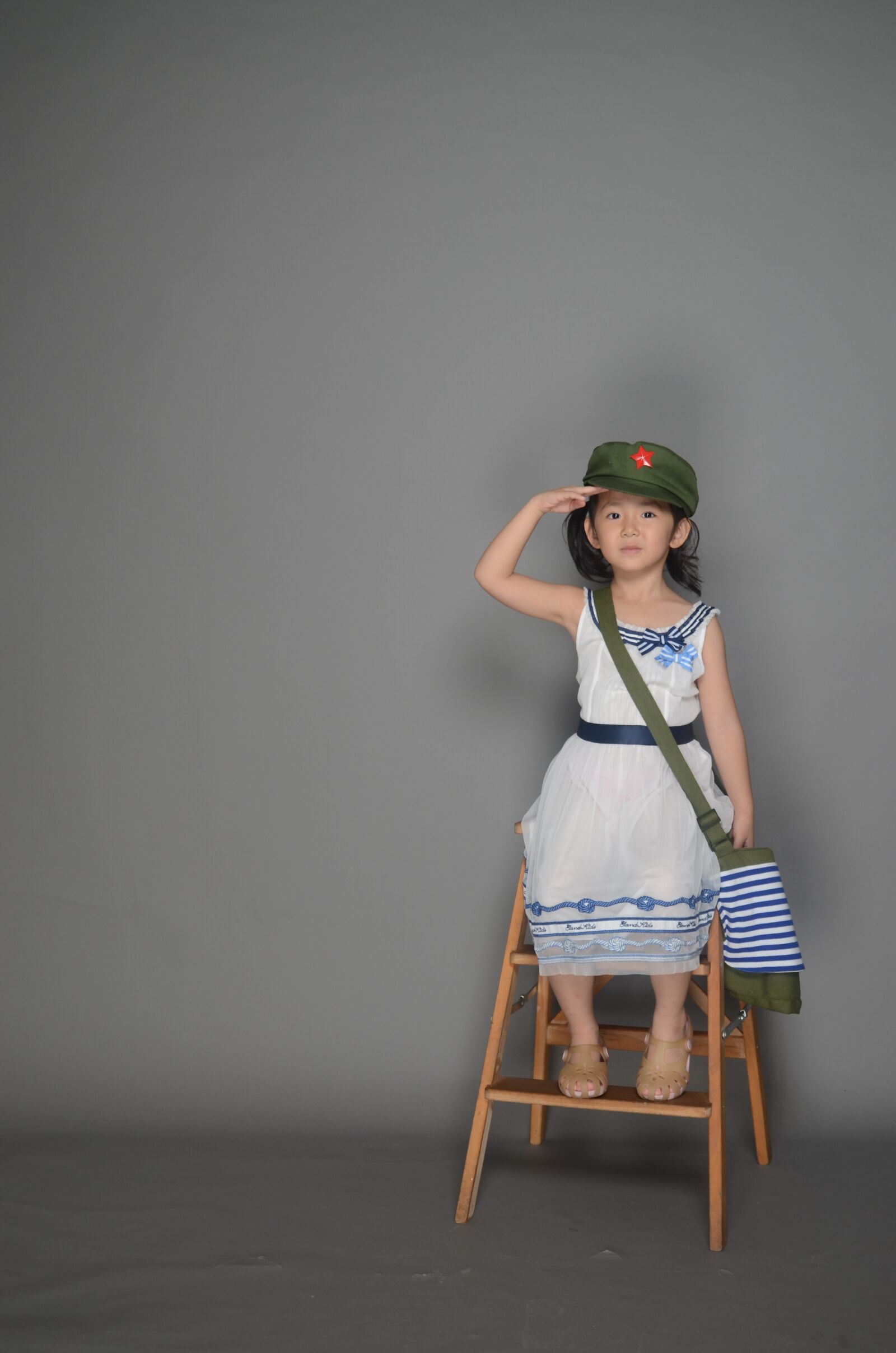 Nikon D5100 sample photo. Cute, military cap, army photography