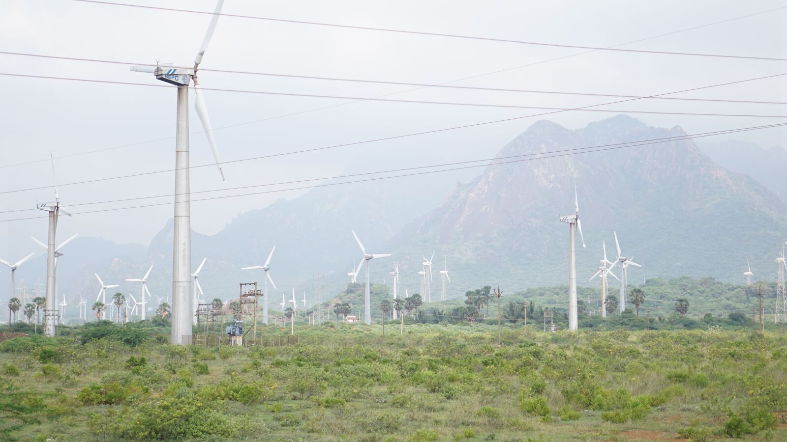 E 50mm F1.8 OSS sample photo. Energy, windmill, sustainable photography