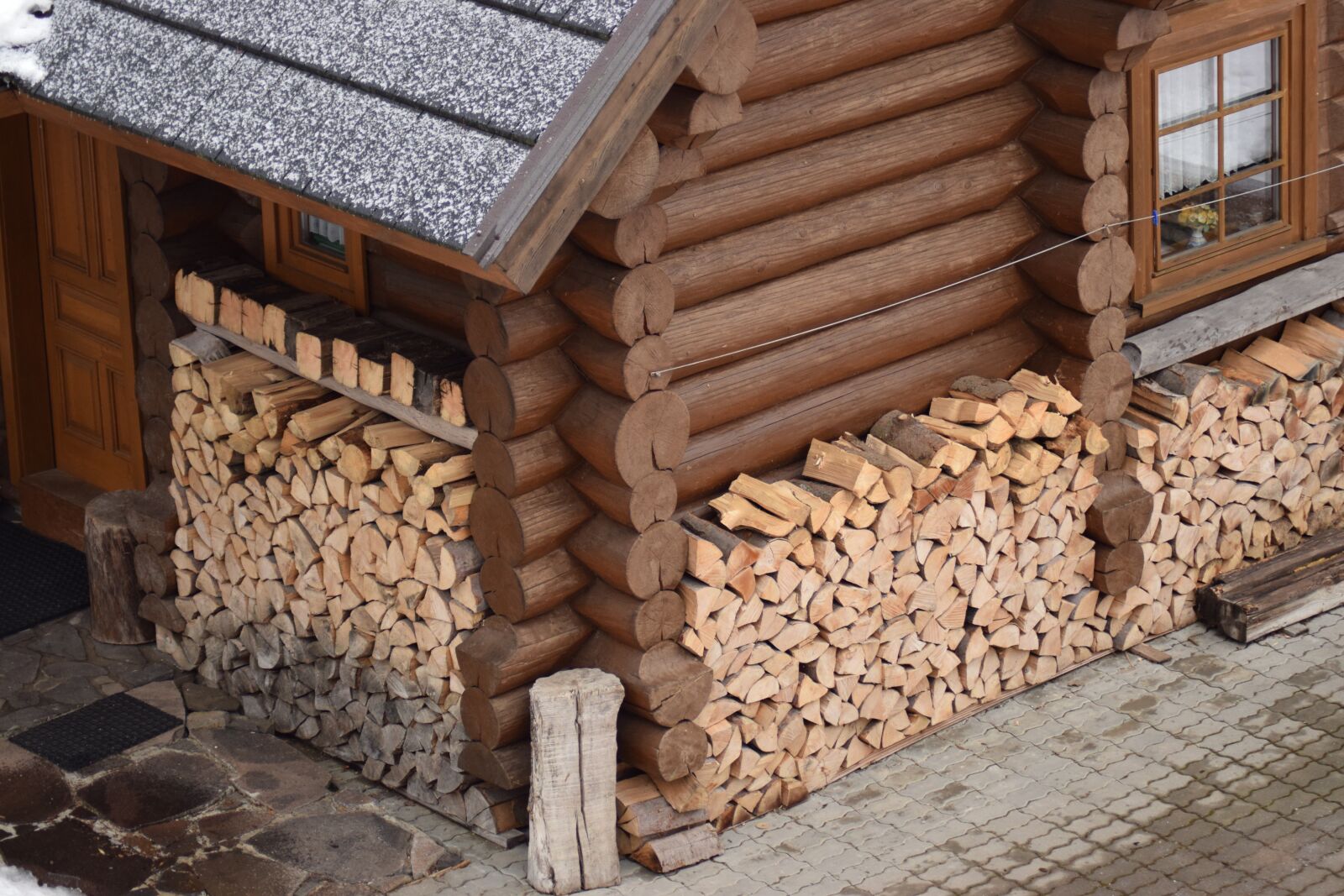 Nikon D3300 sample photo. Mountains, wood, cottage photography