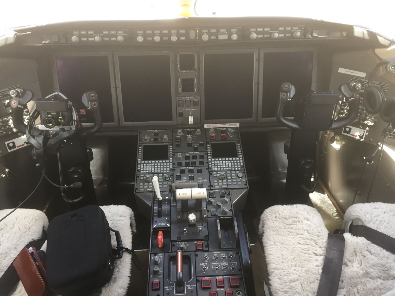 iPhone 6 back camera 4.15mm f/2.2 sample photo. Airplane, cockpit, airplane controls photography