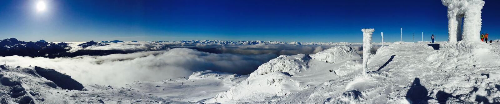 iPhone 6 Plus back camera 4.15mm f/2.2 sample photo. Clouds, horizon, mountains, panorama photography