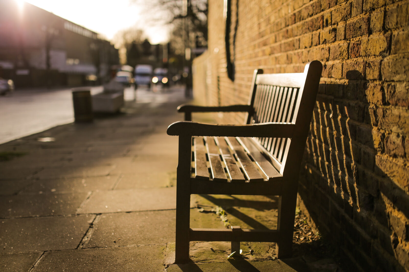 Sigma 35mm F1.4 DG HSM Art sample photo. Bench, waiting, golden, hour photography