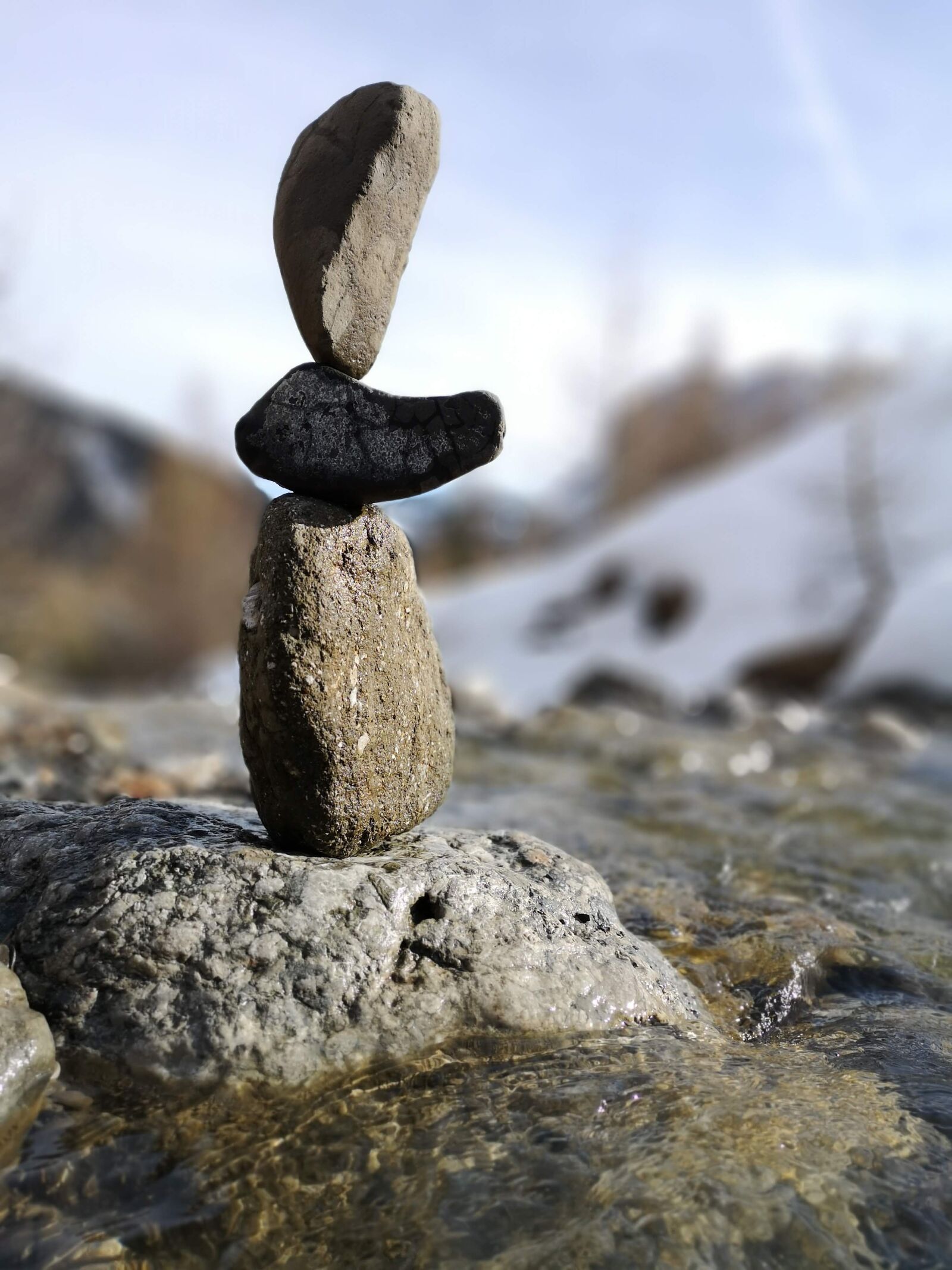 HUAWEI CLT-L09 sample photo. Stones, water, nature photography