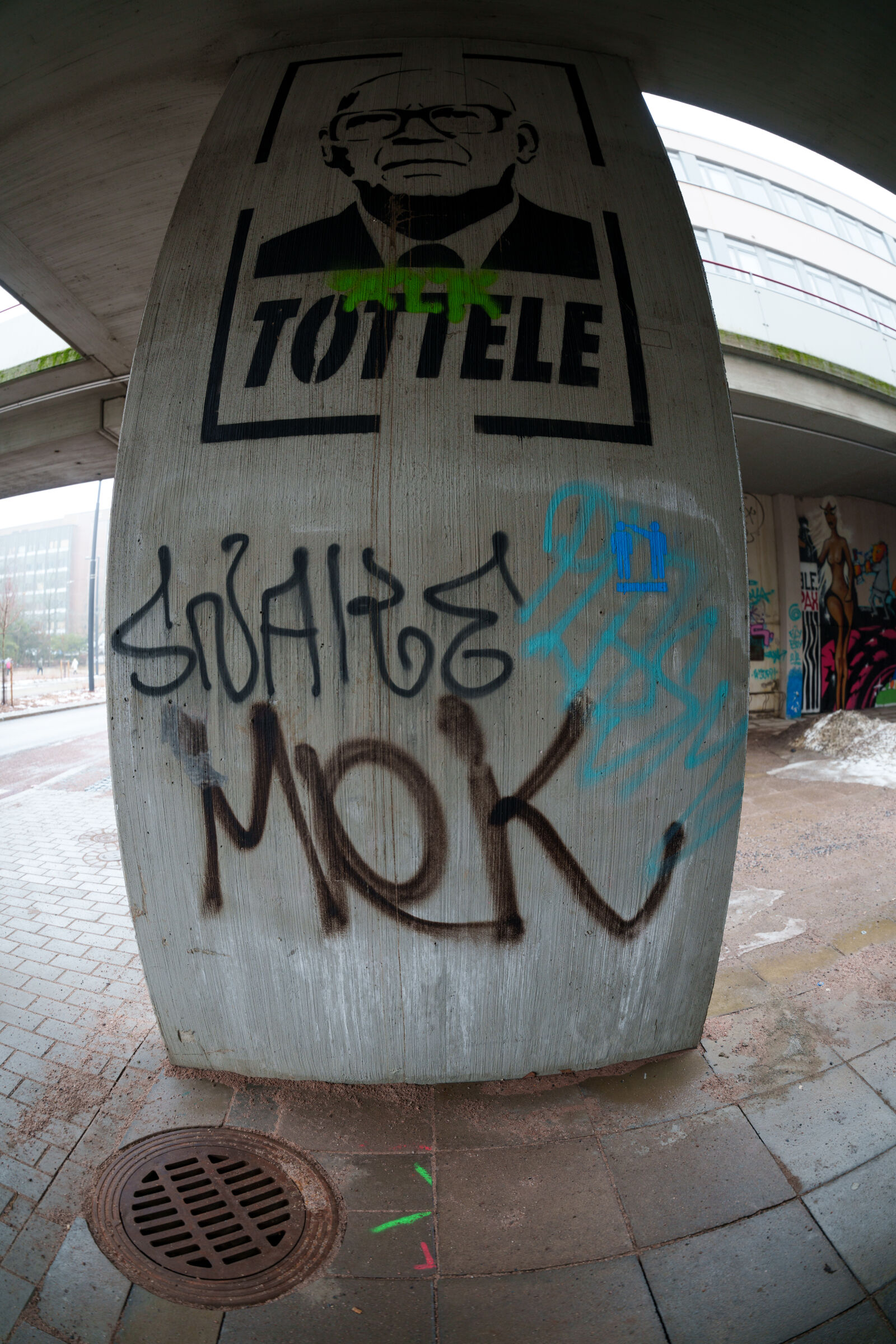 Sigma 15mm F1.4 DG DN Diagonal Fisheye Art sample photo. Obey graffiti photography