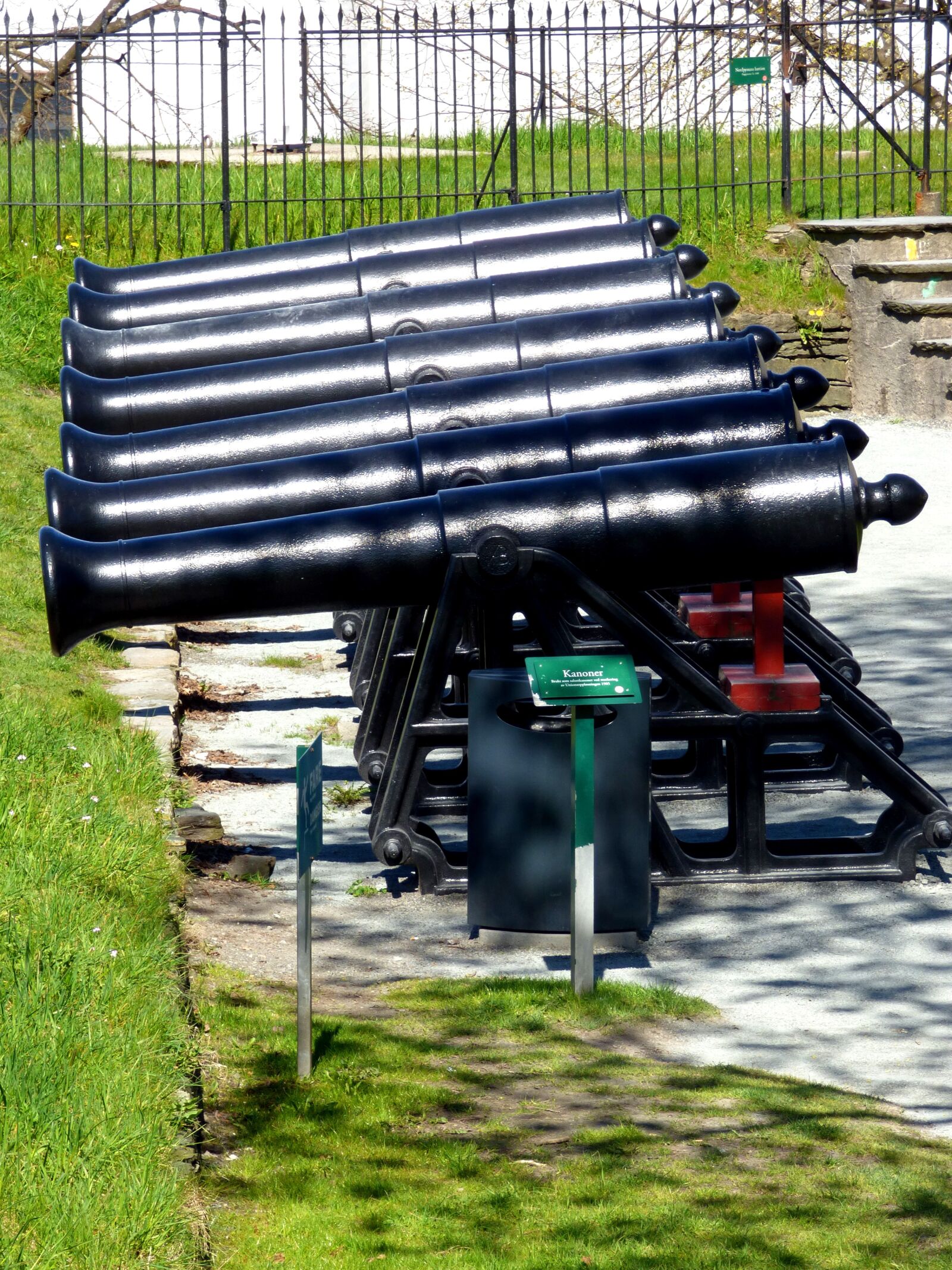 Panasonic DMC-FZ72 sample photo. Cannons, black, old photography