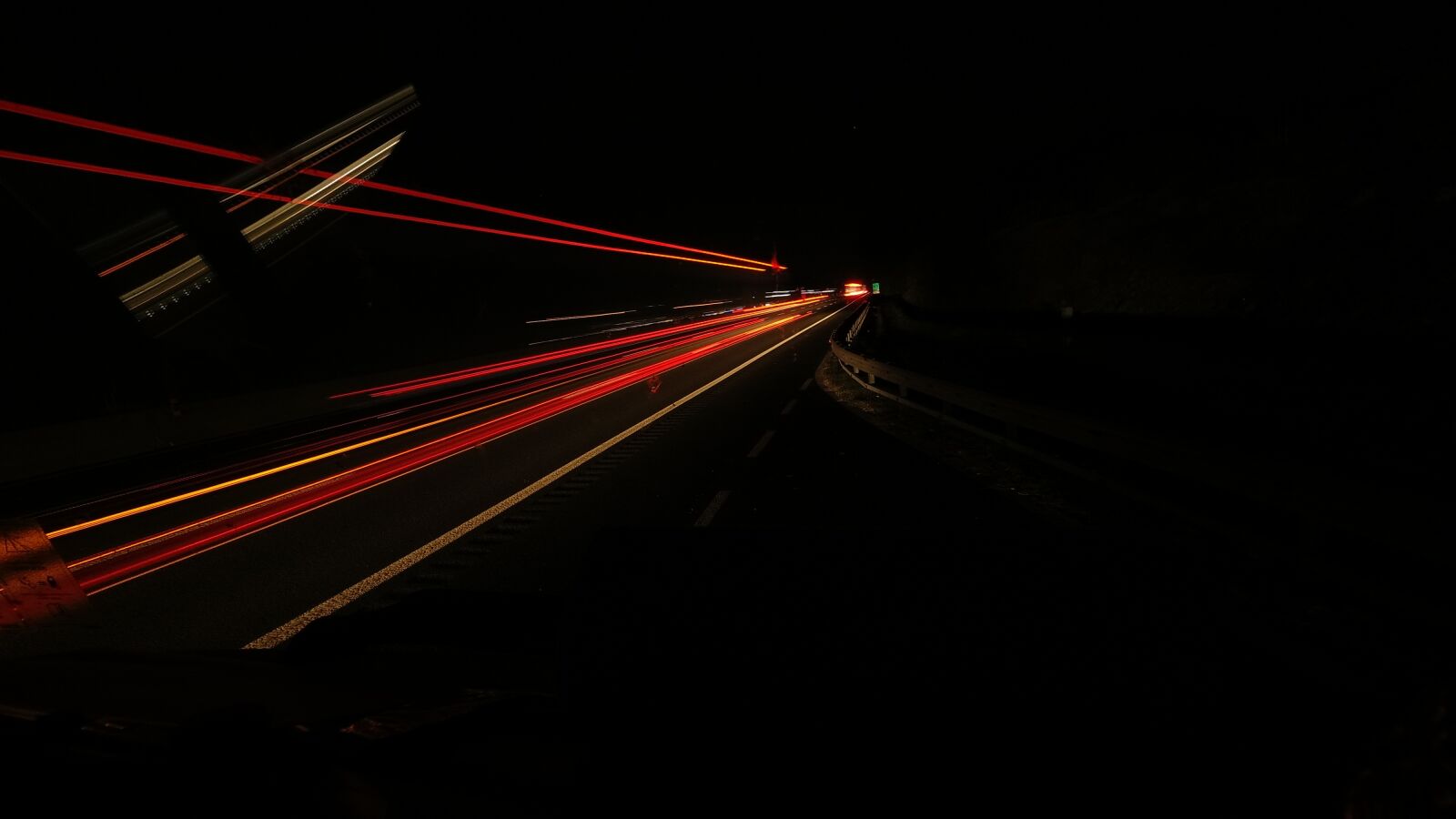 DJI OSMO ACTION sample photo. Lightflow, night flow, road photography