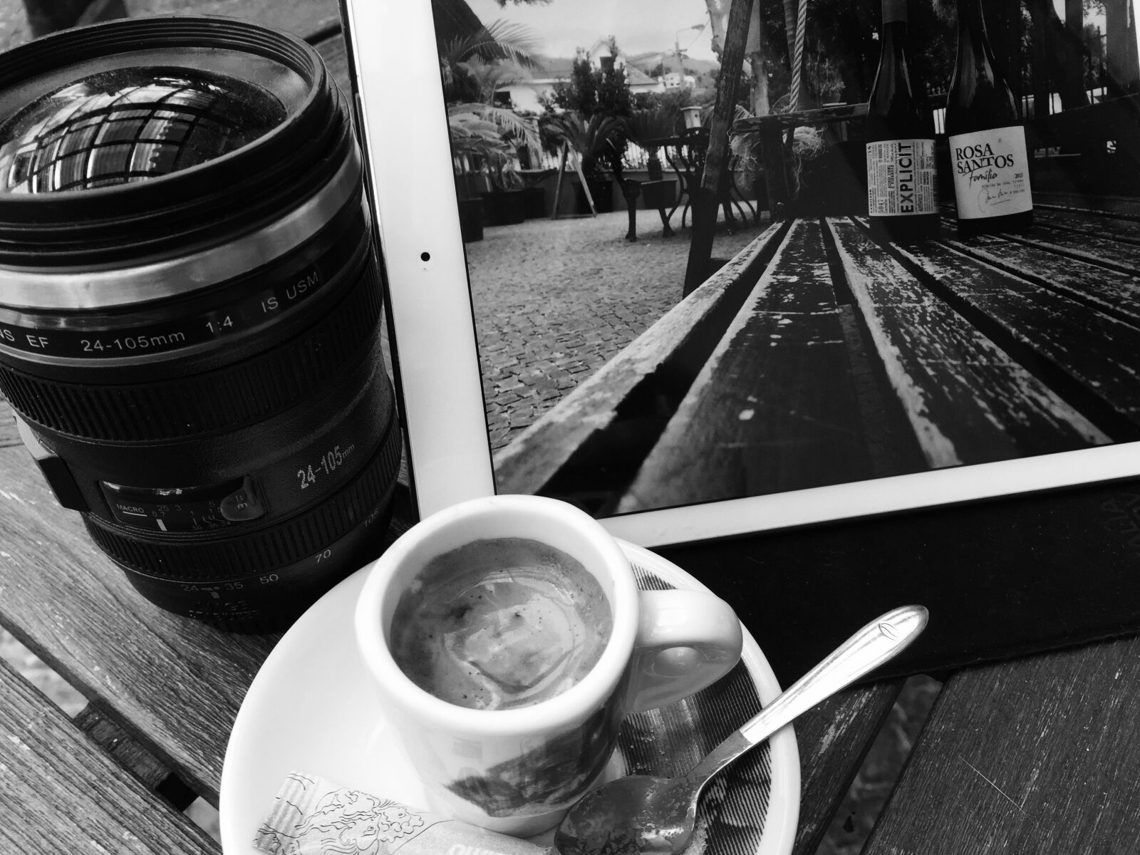 Apple iPhone 6 sample photo. Coffee, funchal, wood photography