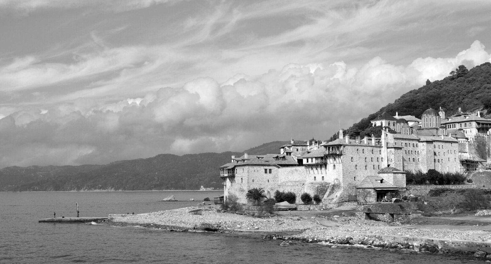 Nikon D610 sample photo. Athos mountain, greece, monastery photography