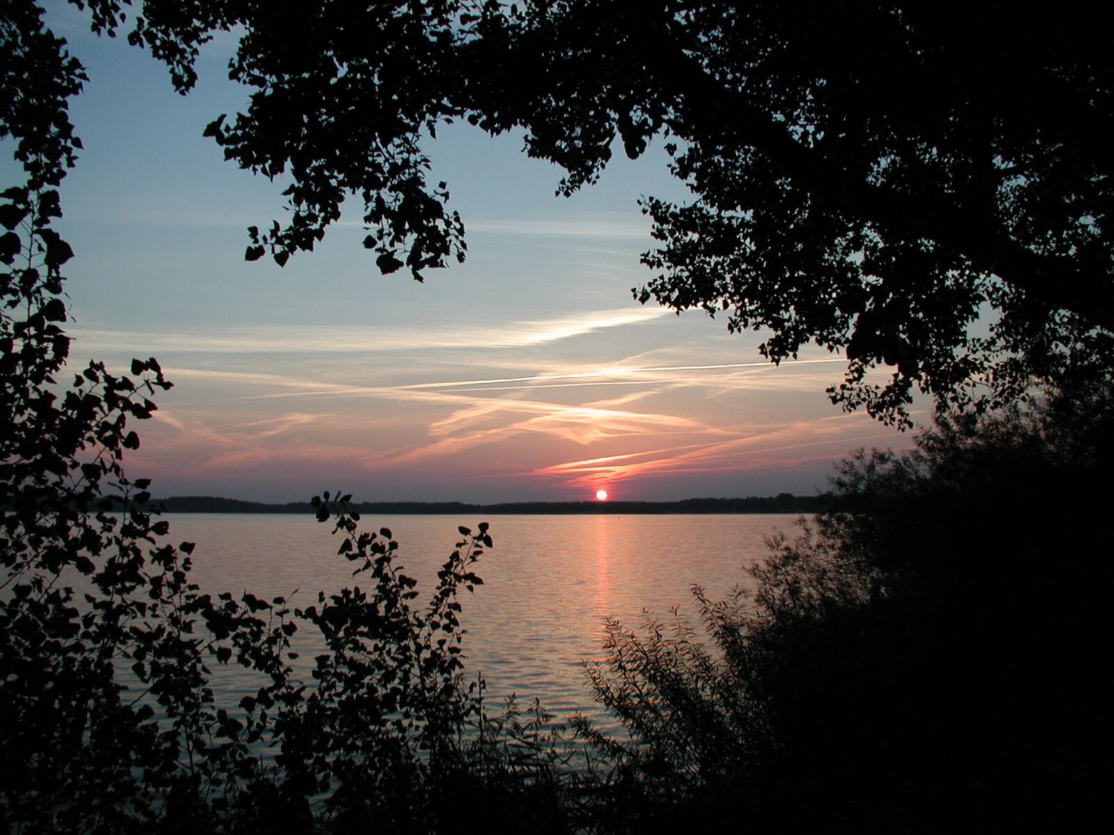 Olympus C3030Z sample photo. Sunset, lake, abendstimmung photography
