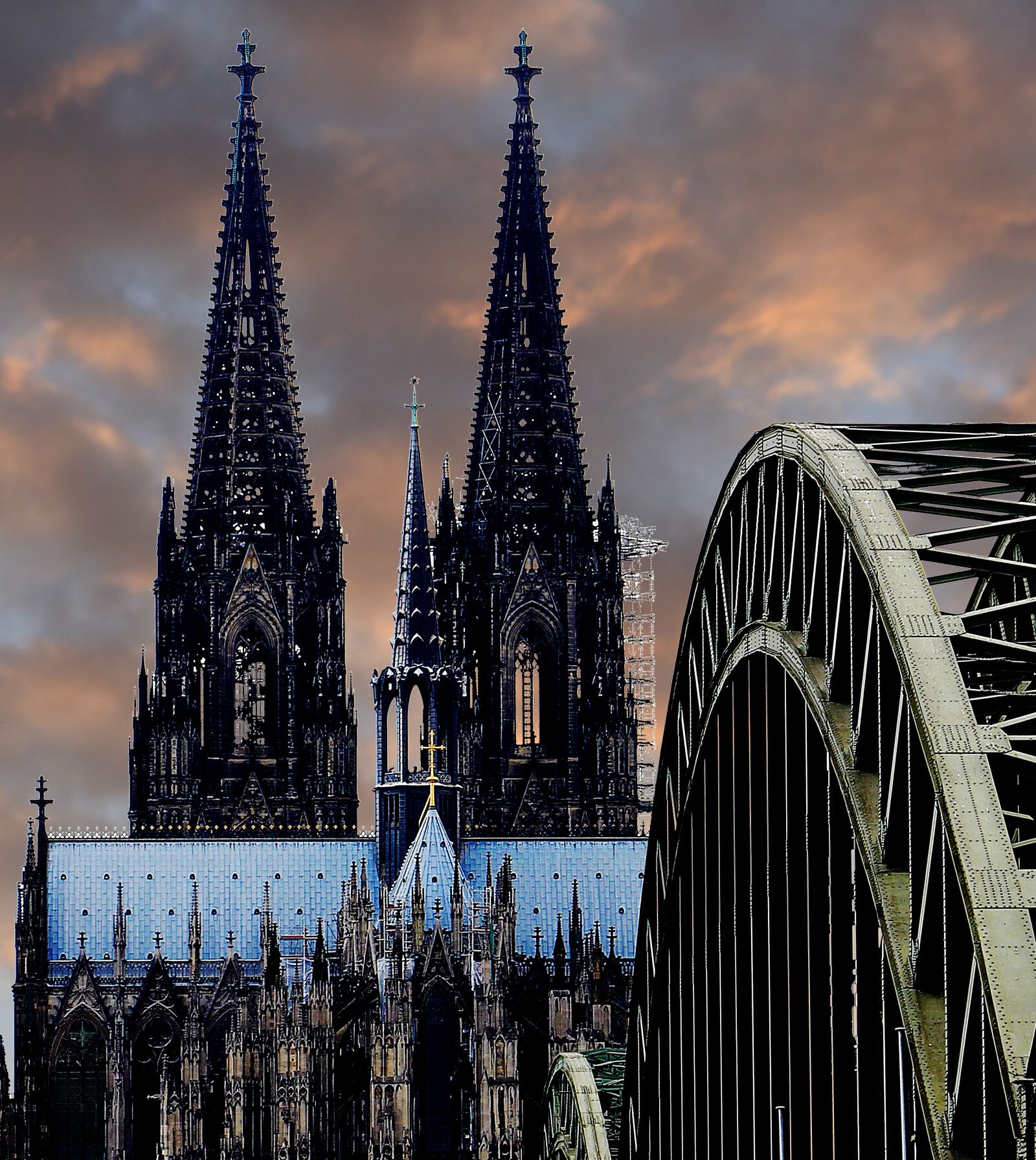 Canon EOS 550D (EOS Rebel T2i / EOS Kiss X4) sample photo. Cologne cathedral, hohenzollern bridge photography