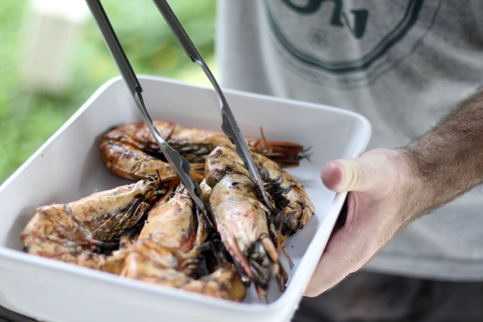 Canon EOS 7D sample photo. Prawns, barbecue, bbq photography