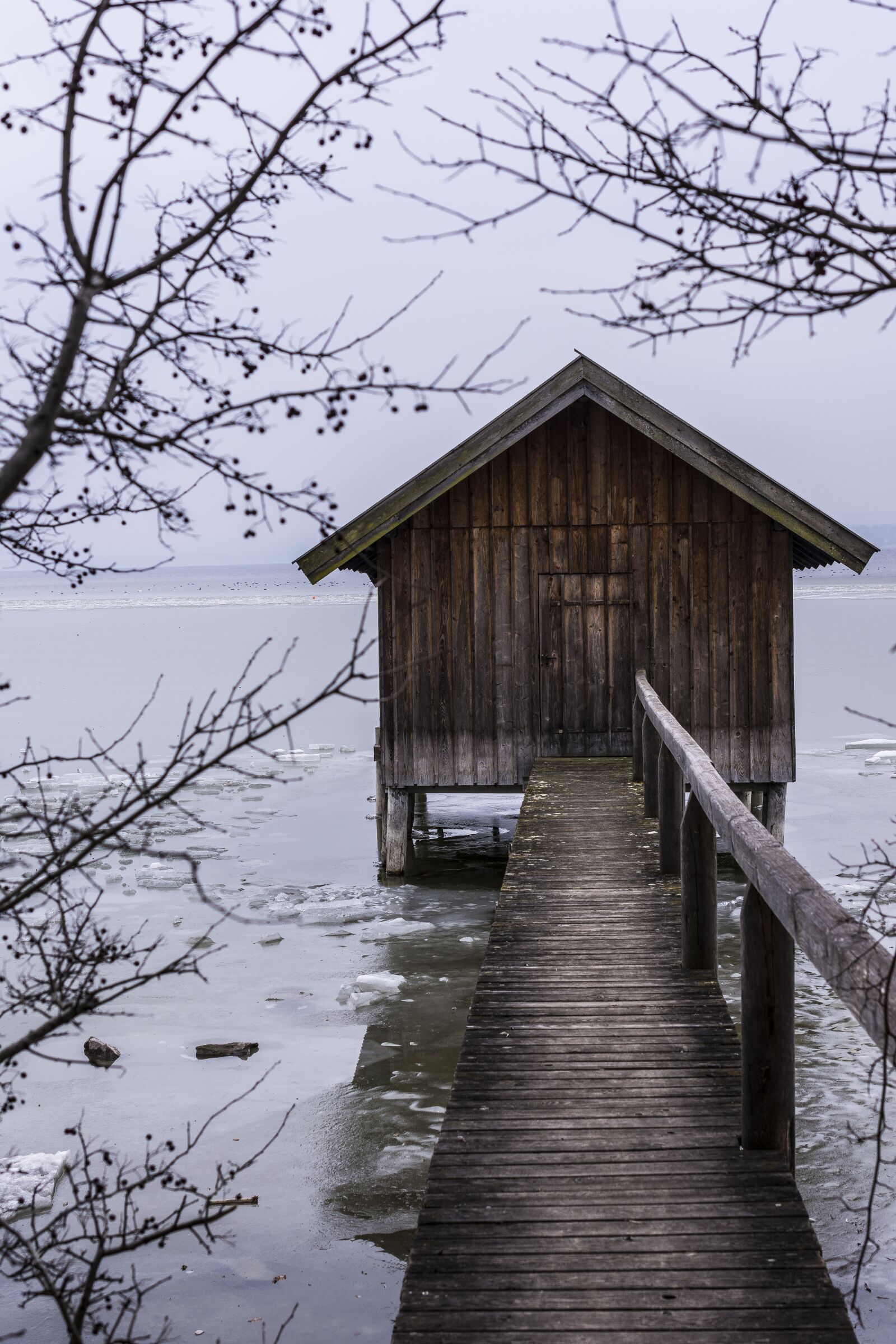 Nikon D7200 sample photo. Boat house, winter, lake photography