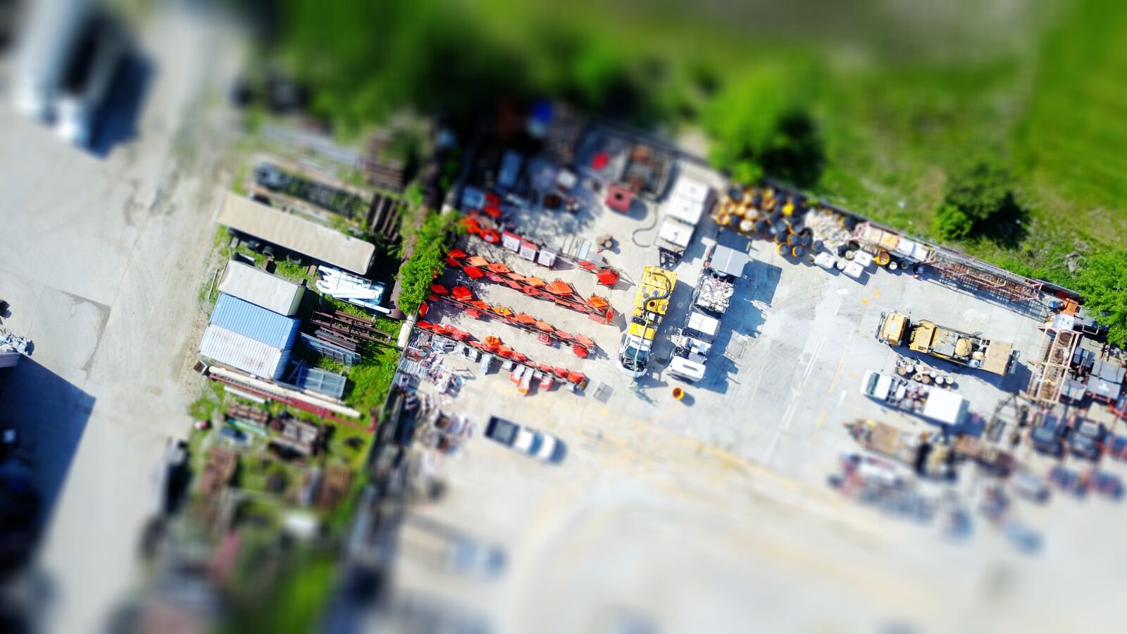 DJI FC220 sample photo. Construction, miniature photography