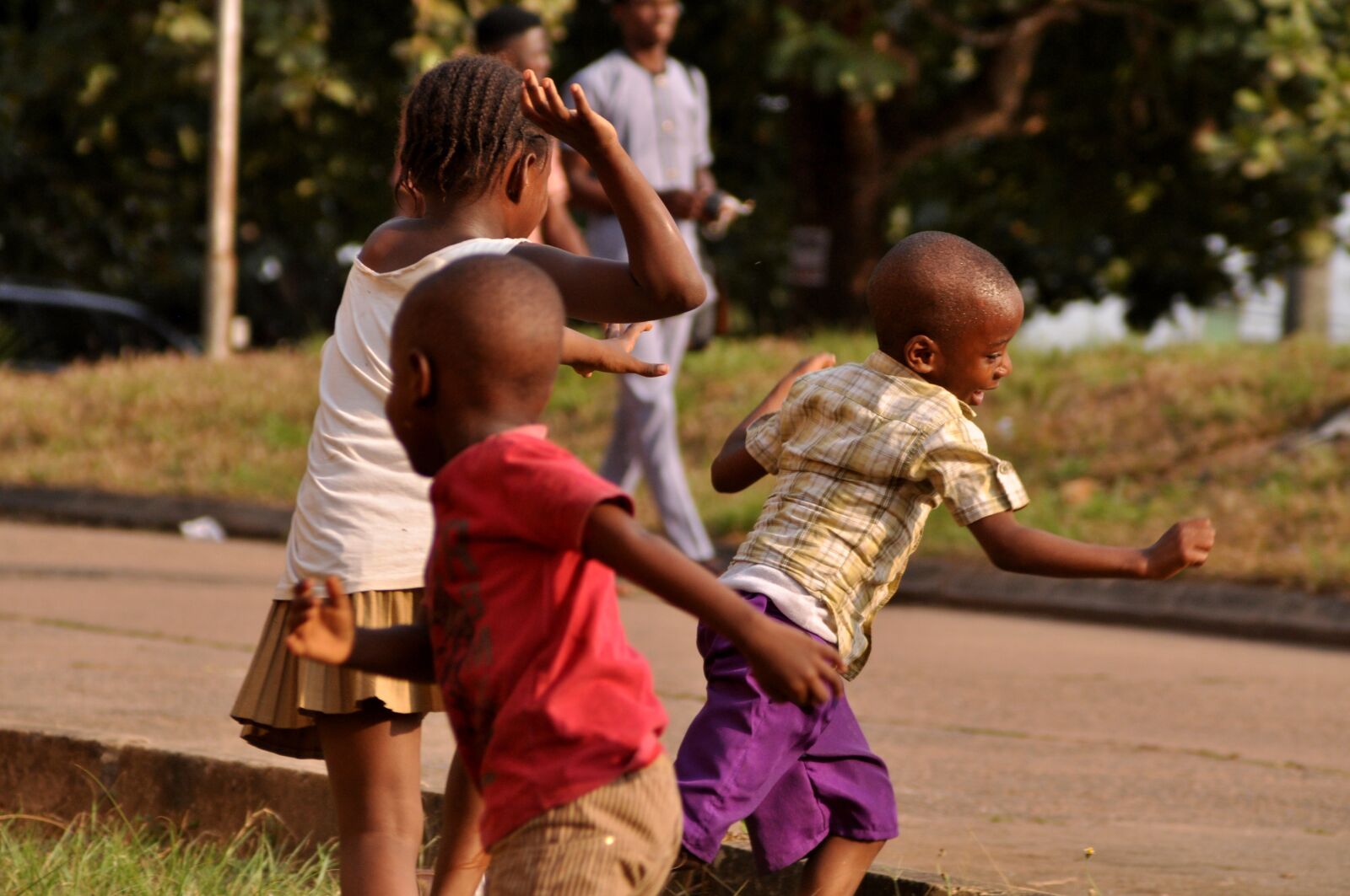 Nikon D90 sample photo. Play, african children, run photography