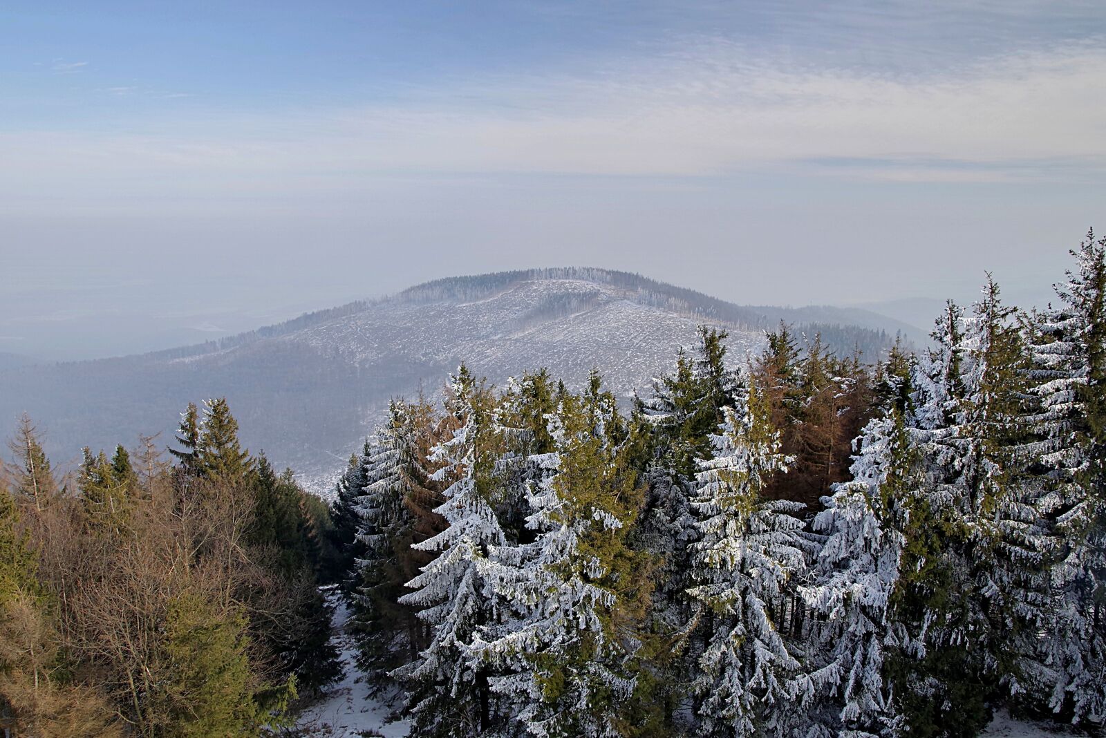 Pentax K-S2 sample photo. Mountains, tree, winter photography