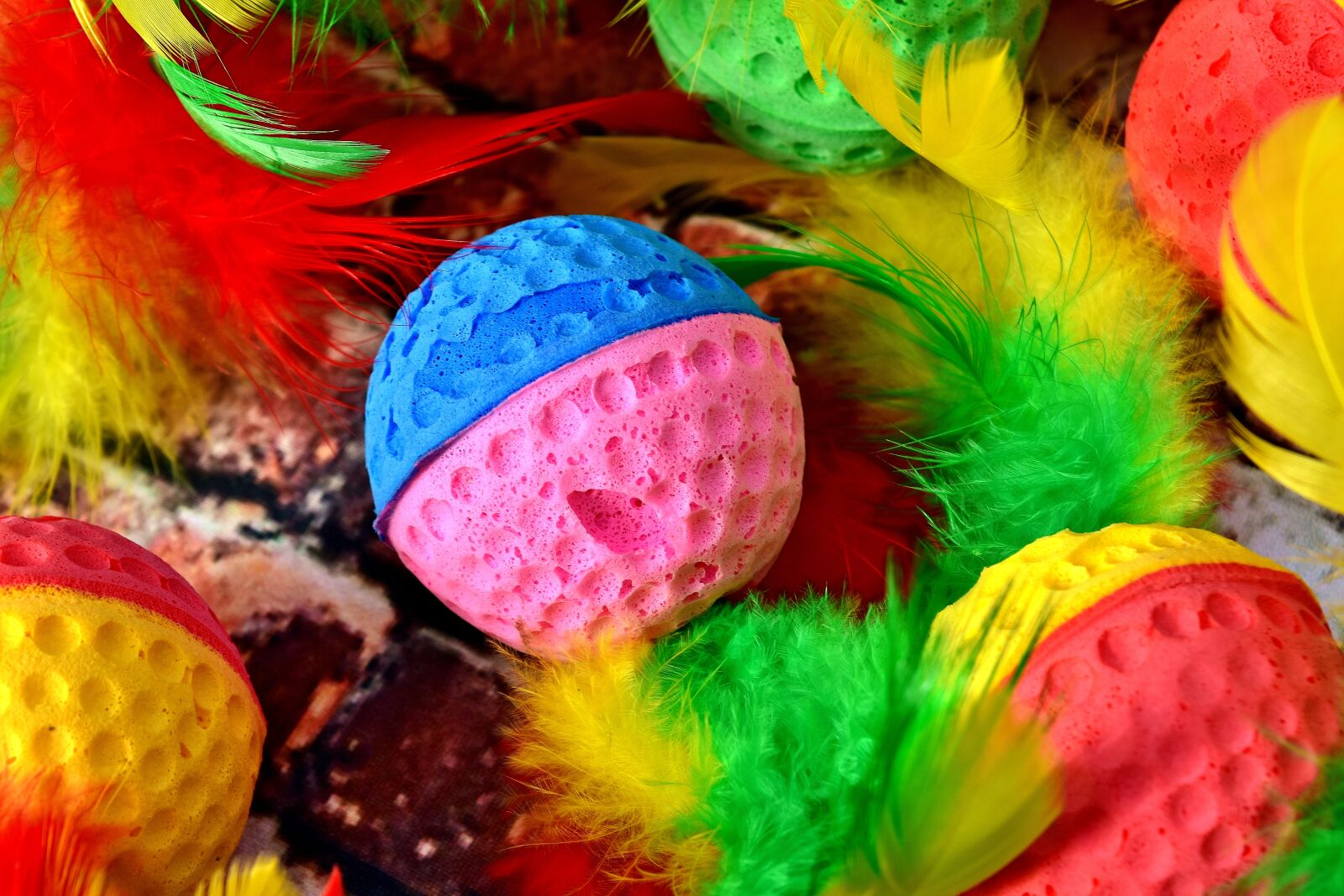 Nikon D7200 sample photo. Colorful, color, foam rubber photography