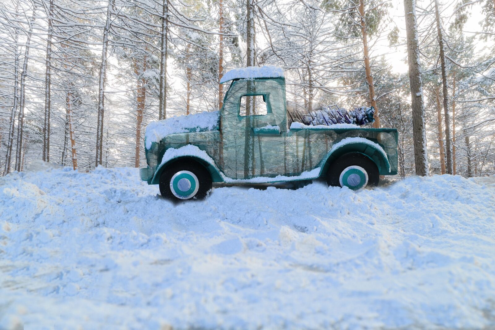 Nikon D7200 sample photo. Christmas, toy, truck photography
