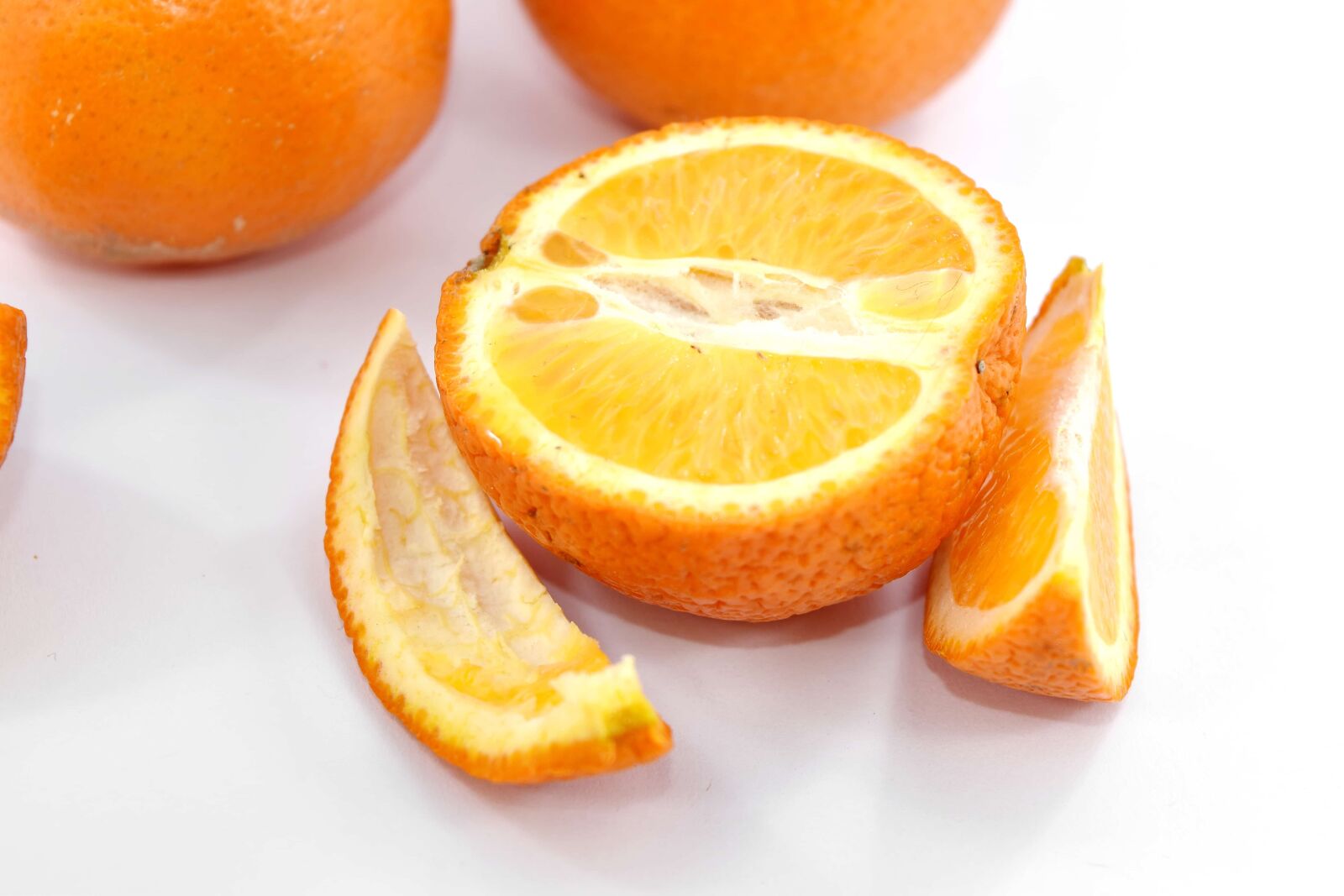 Nikon D5500 sample photo. Citrus, half, mandarin, orange photography