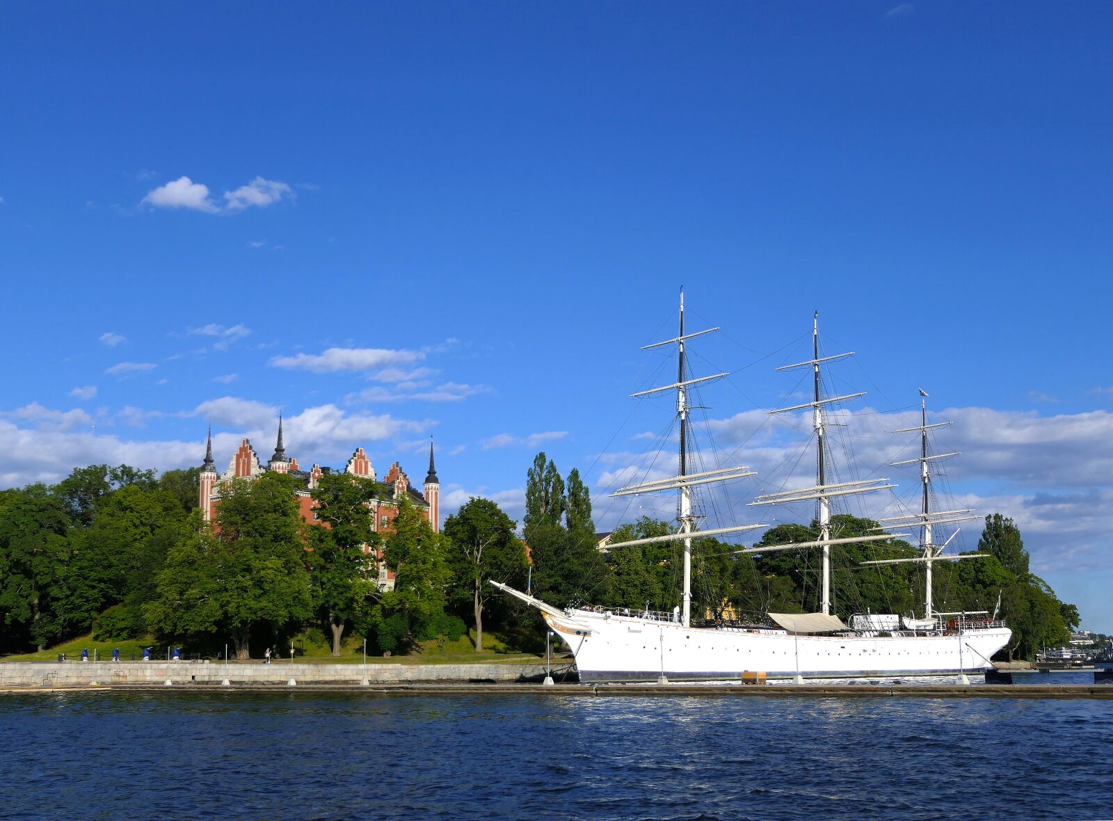 Panasonic Lumix DMC-FZ2500 (Lumix DMC-FZ2000) sample photo. Castle, sailboat, 3 masts photography