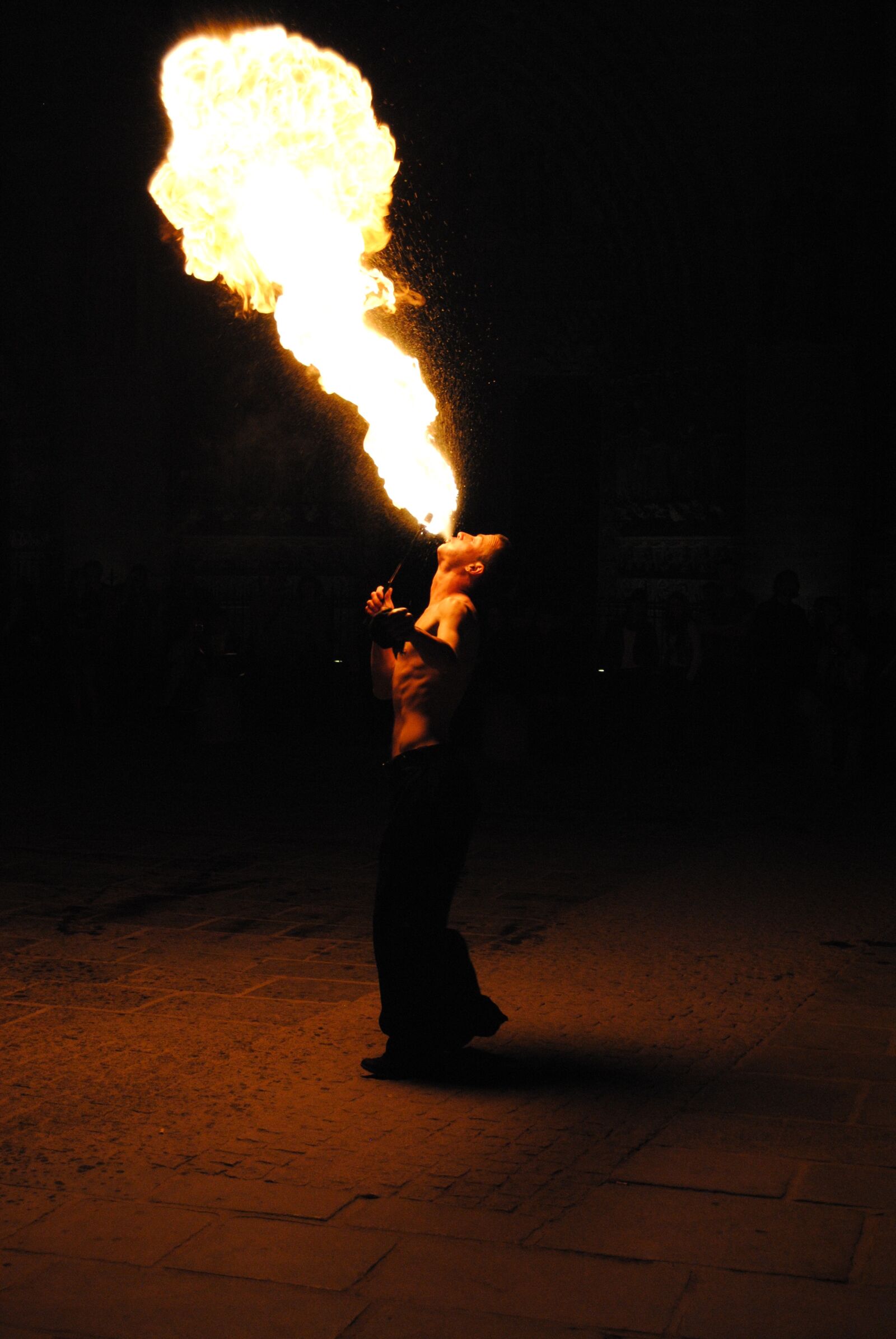 Nikon D3000 sample photo. Artist, fire eaters, show photography
