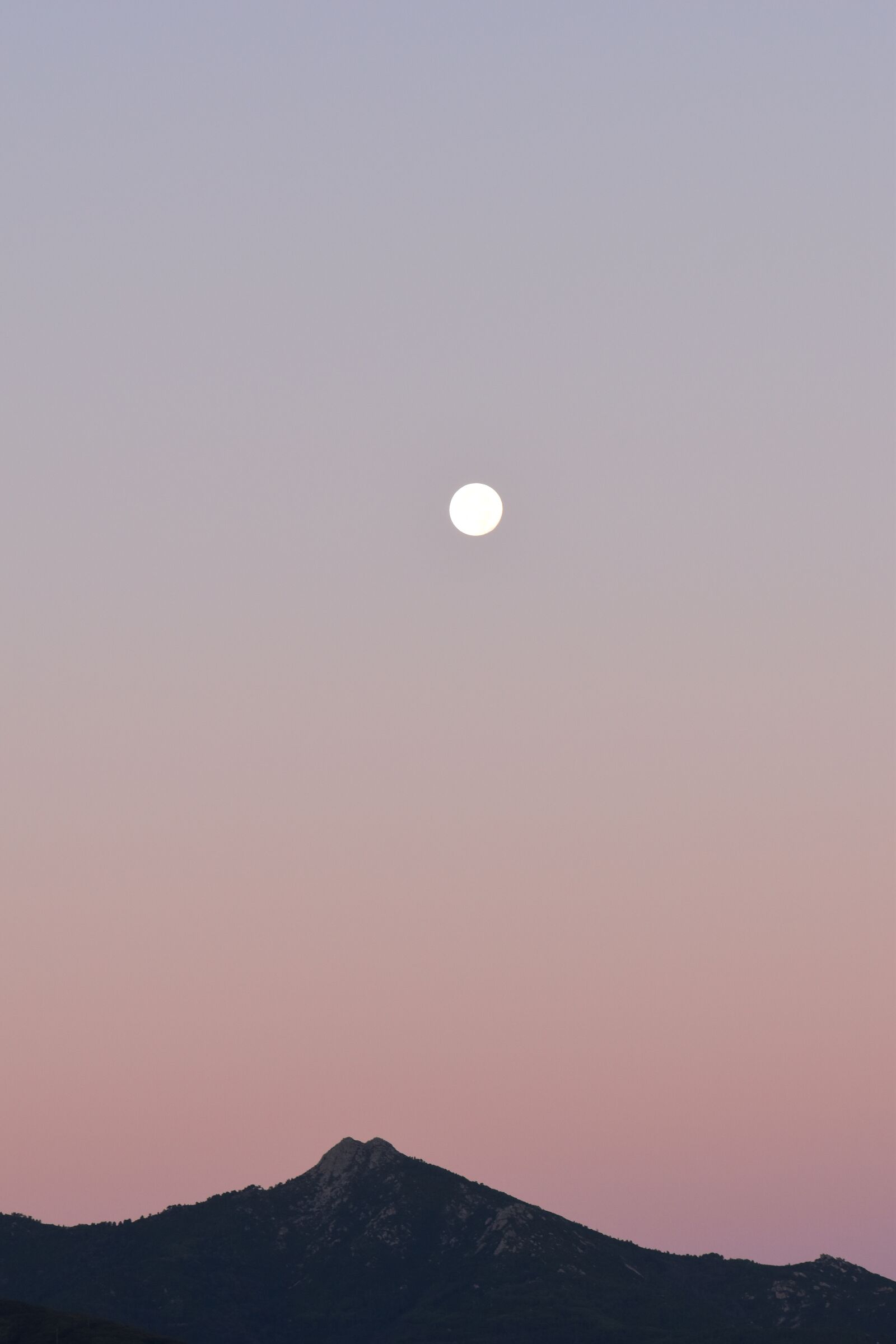 Nikon D5500 sample photo. Landscape, hill, moon photography