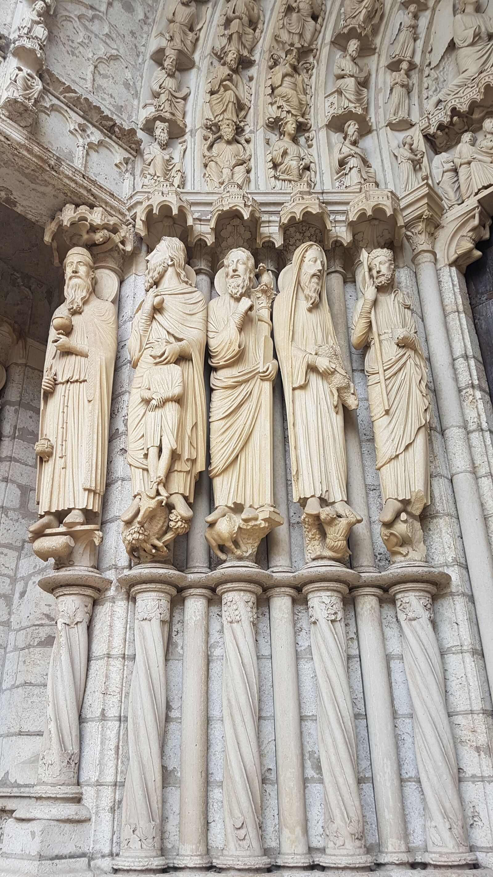 Samsung Galaxy S7 Edge sample photo. Chartres, cathedral, saints photography