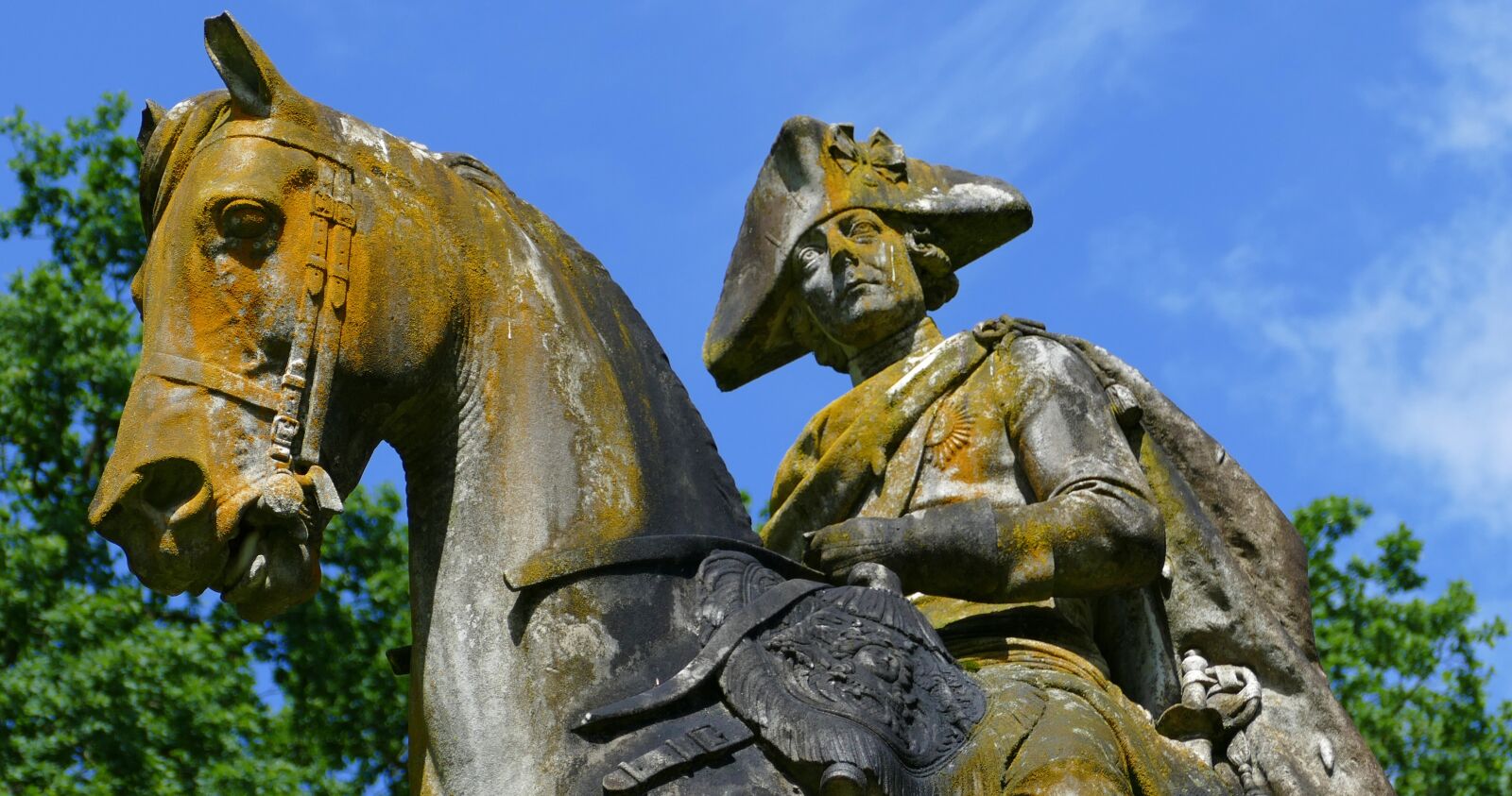 Panasonic Lumix DMC-FZ1000 sample photo. Potsdam, equestrian statue, park photography