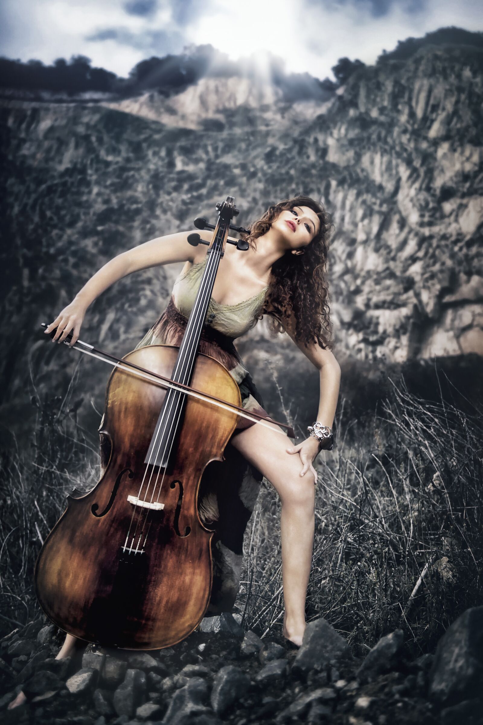 Nikon D3S sample photo. Portrait, girl, cello photography