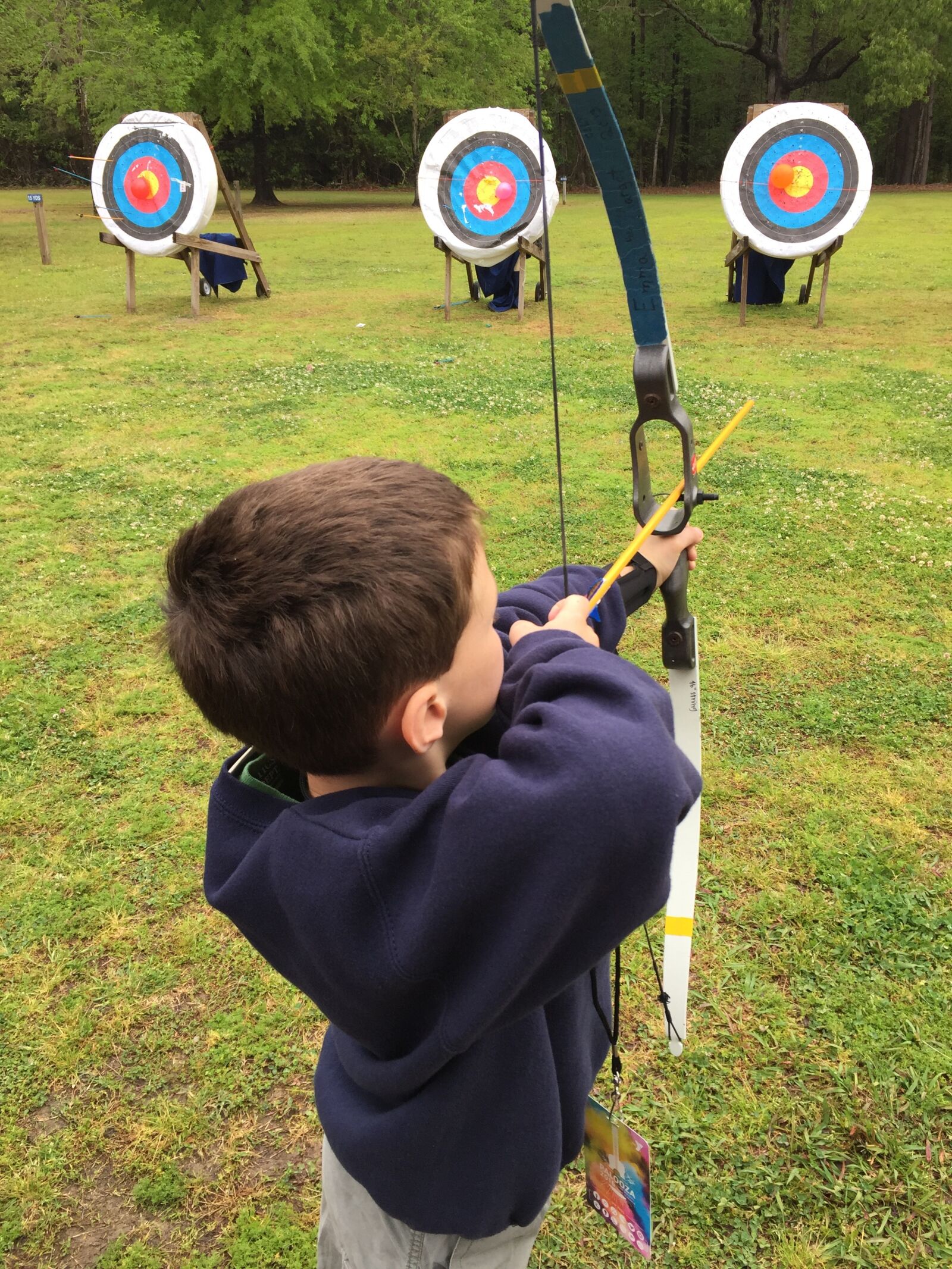 Apple iPhone 6 sample photo. Archery, boy, bow photography