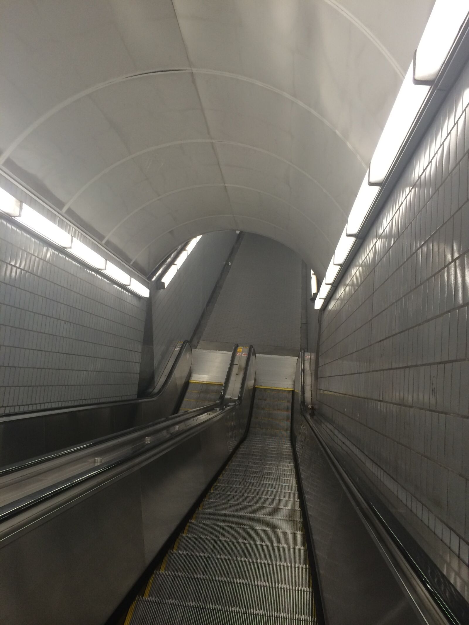 iPhone 5s back camera 4.12mm f/2.2 sample photo. Escalator, subway, metro photography