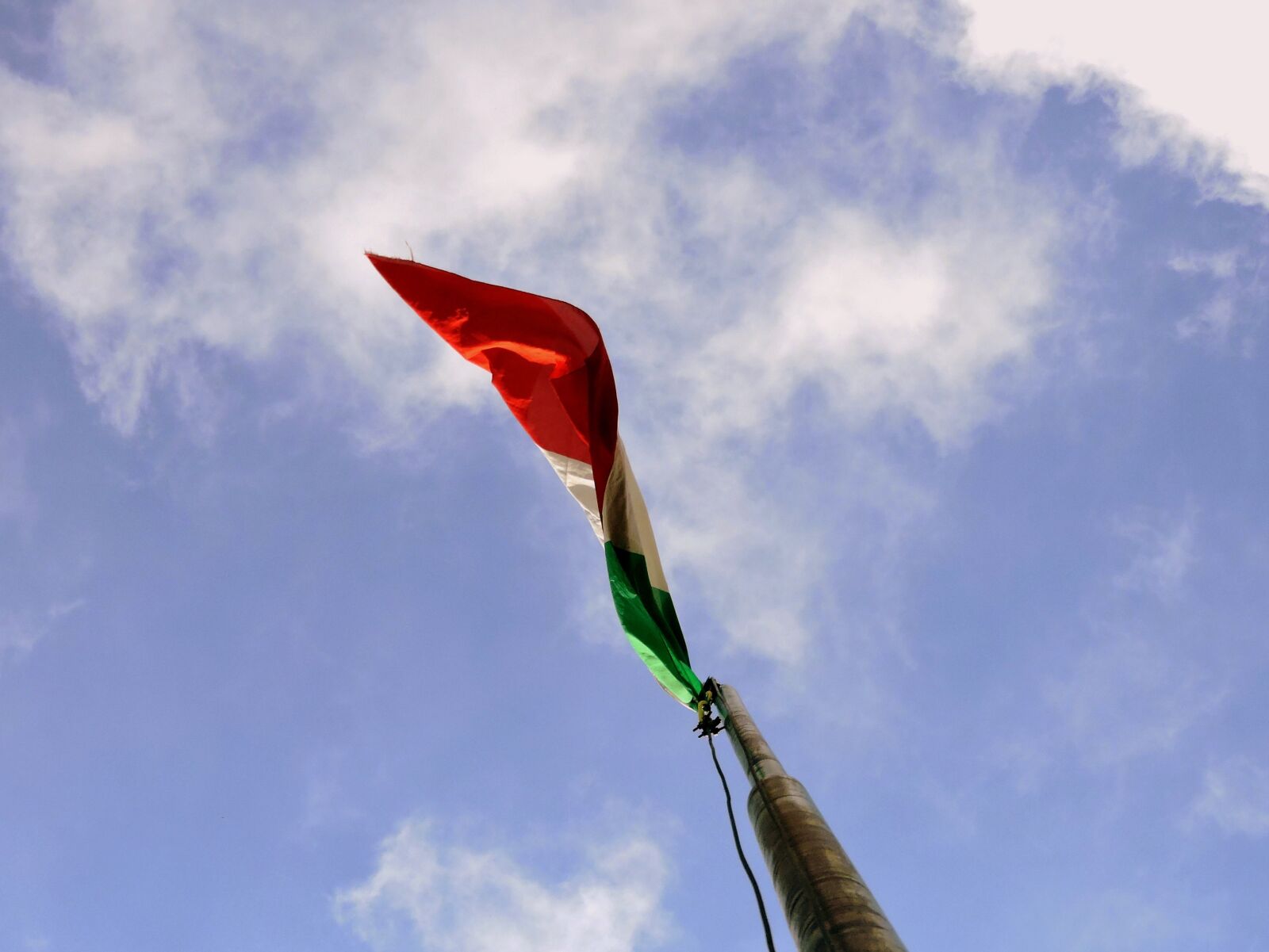 Nikon Coolpix P600 sample photo. Flag, italy, sky photography