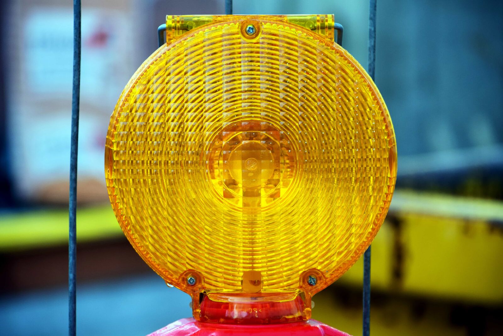Nikon D3300 sample photo. Lamp, signal, plastic, warning photography