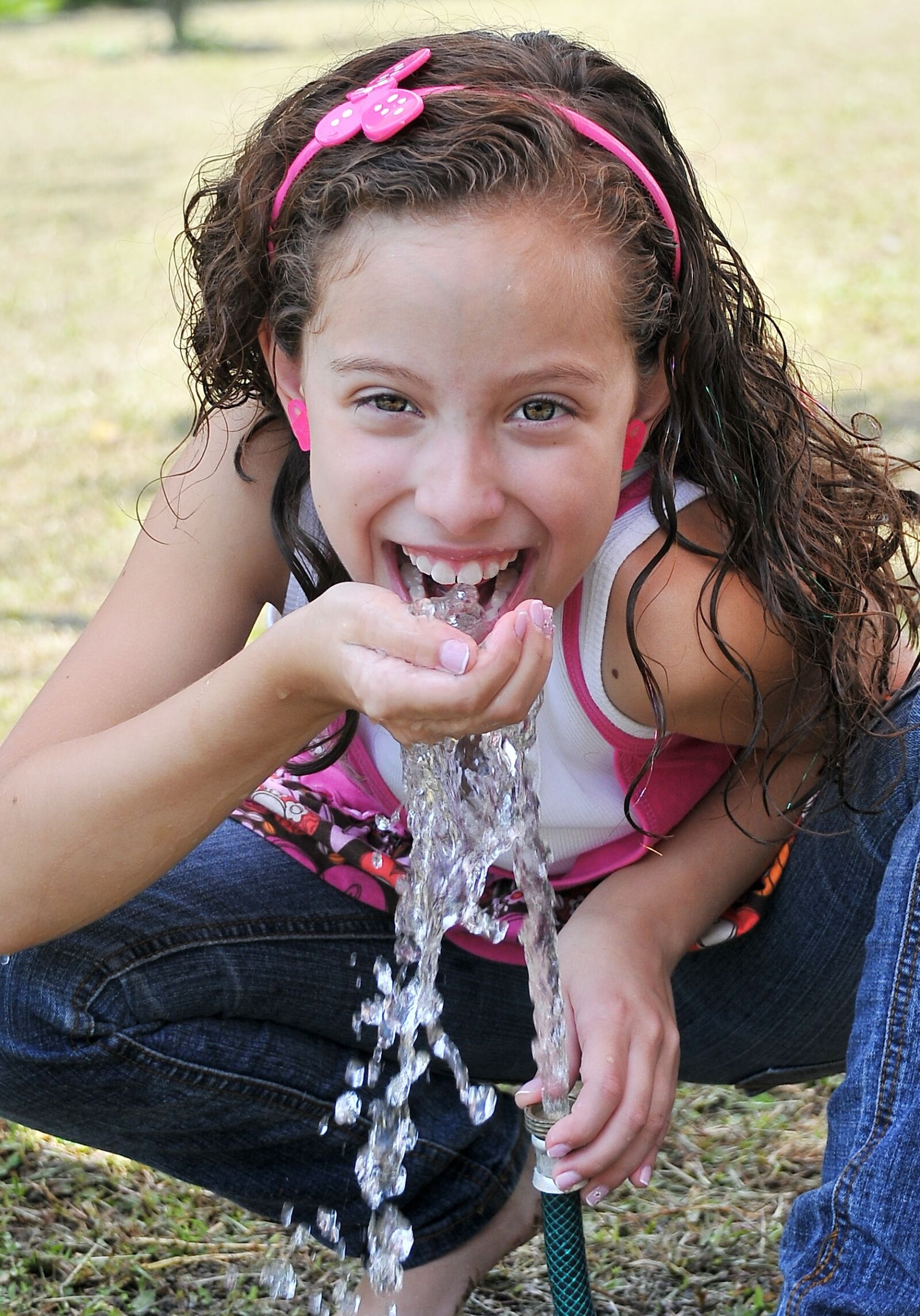 Nikon D300 sample photo. Girl, water, splash photography