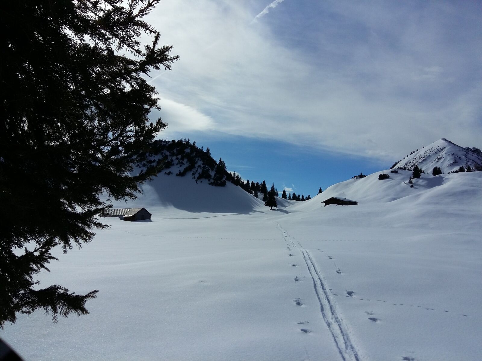 Samsung Galaxy A5 sample photo. Mountains, lenggries, snow photography
