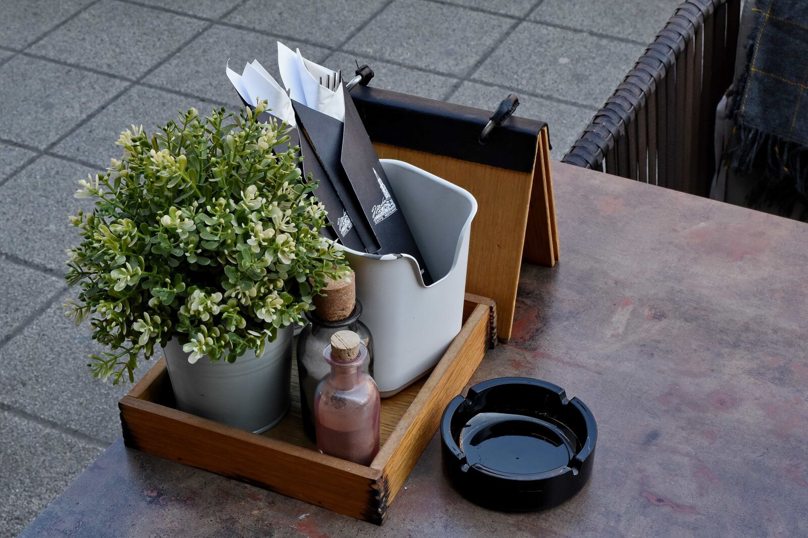 Nikon D5500 sample photo. Ashtray, bottles, decoration, object photography