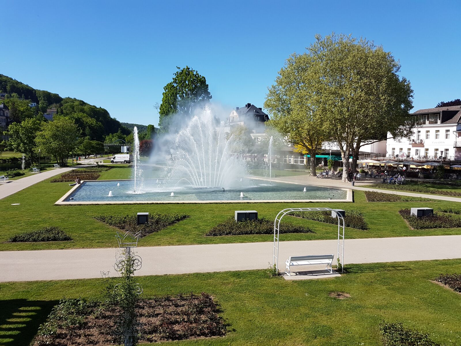 Samsung Galaxy S7 Edge sample photo. Bad kissingen, park, kurpark photography