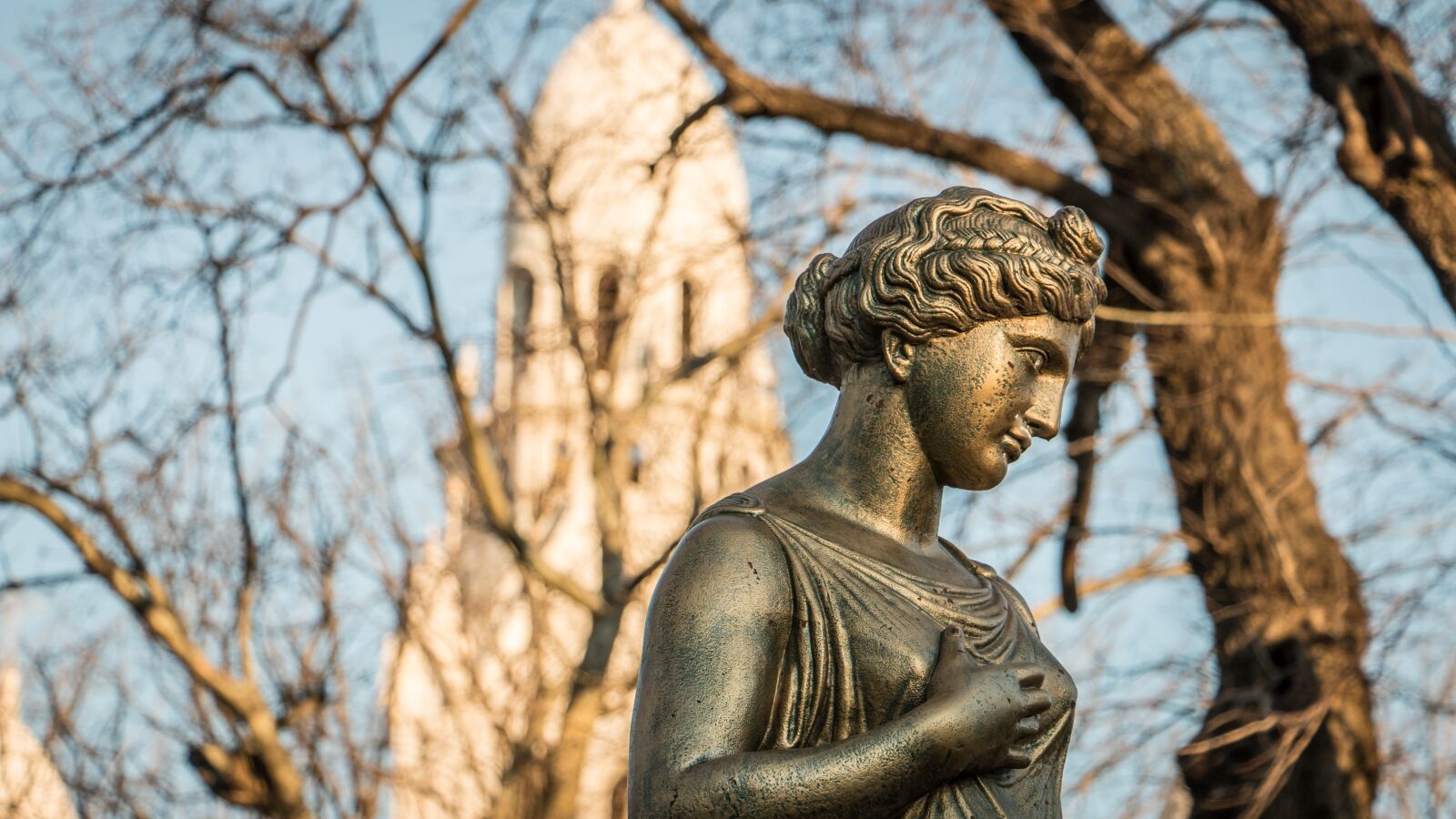 Canon EOS 70D sample photo. Statue, sky, church photography