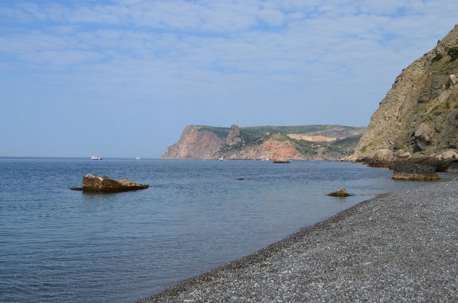Nikon D5100 sample photo. Sea, rocks, mountains photography